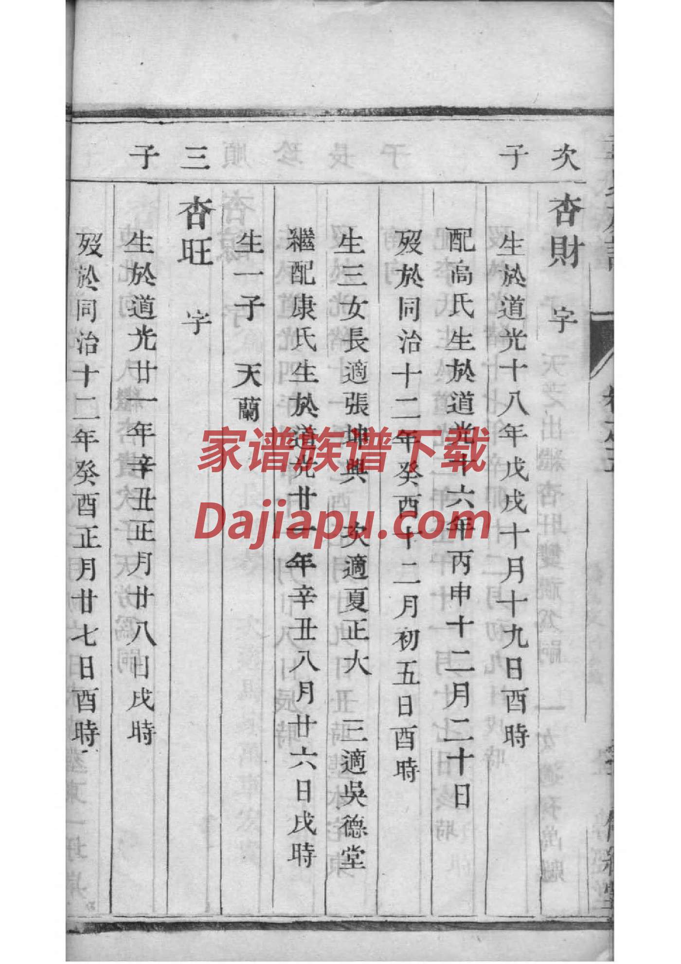 何芷舠族谱