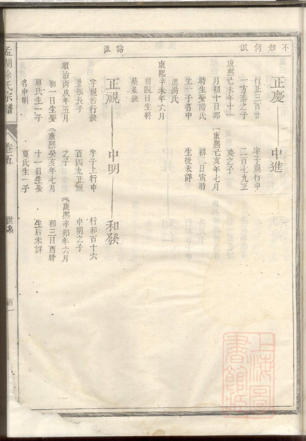 楼姓家谱