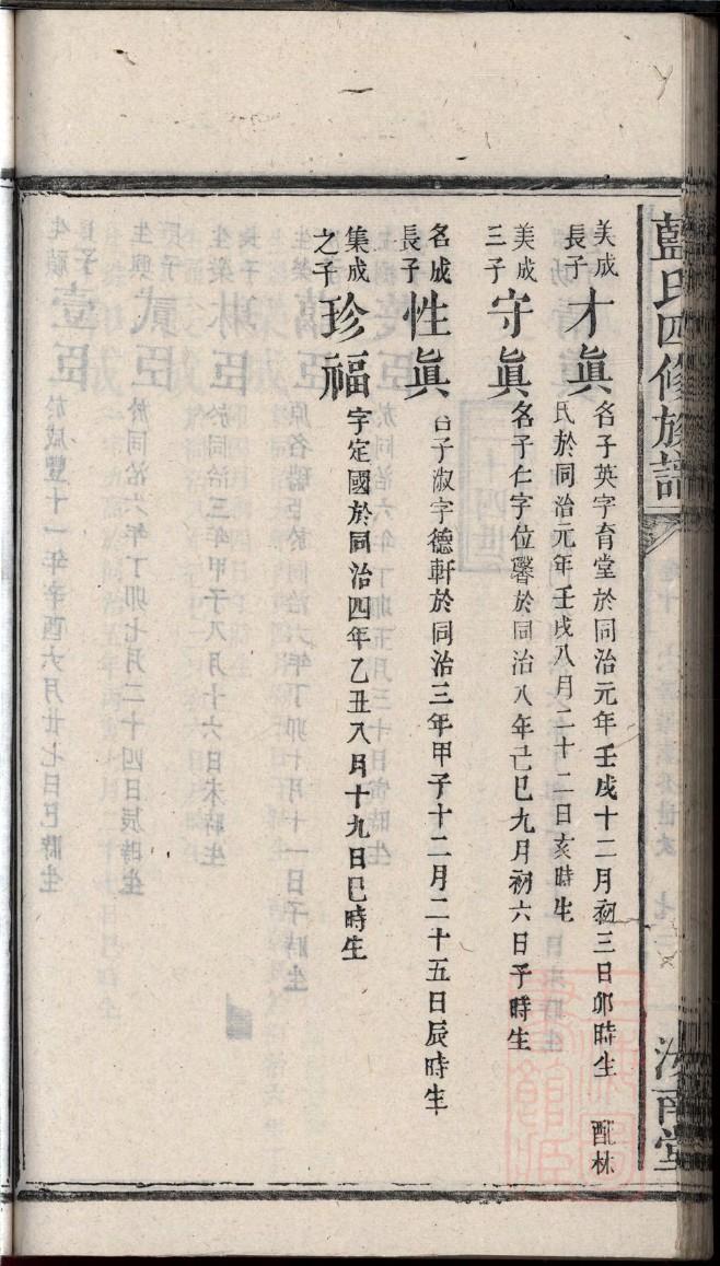 毕氏族谱图