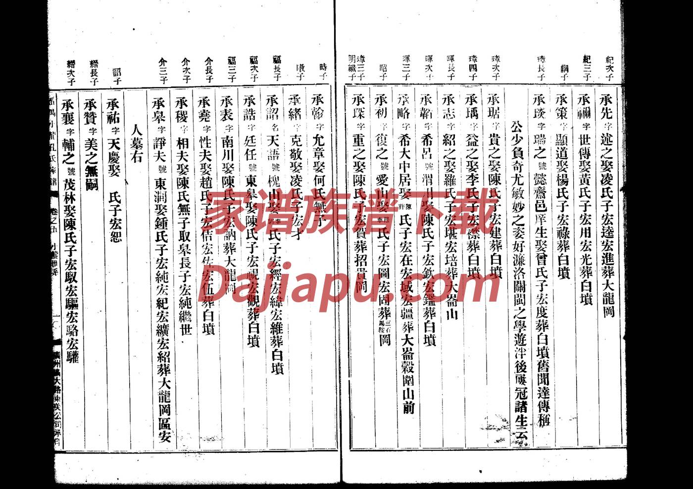 范家族谱