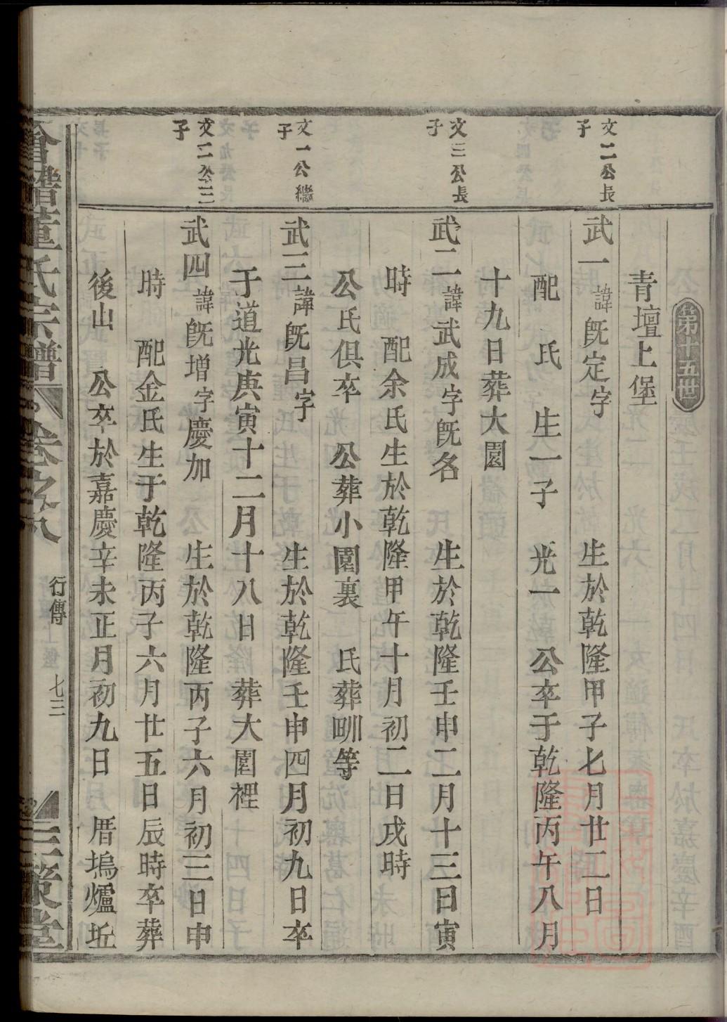 磨氏族谱序言范文