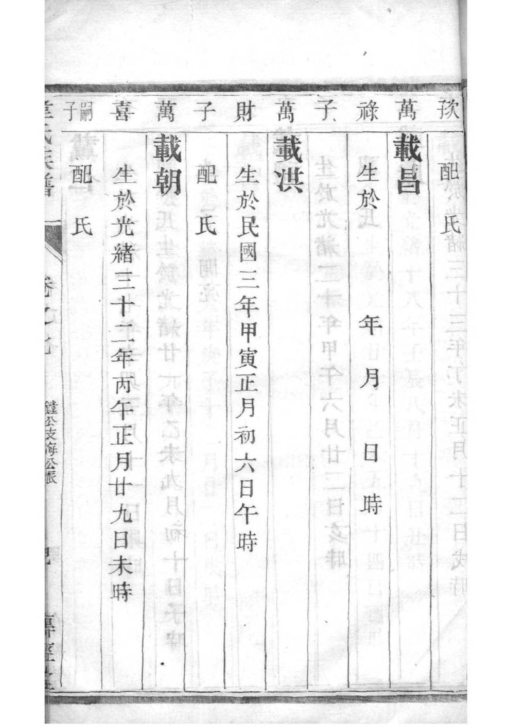 王氏家谱字辈大全元树