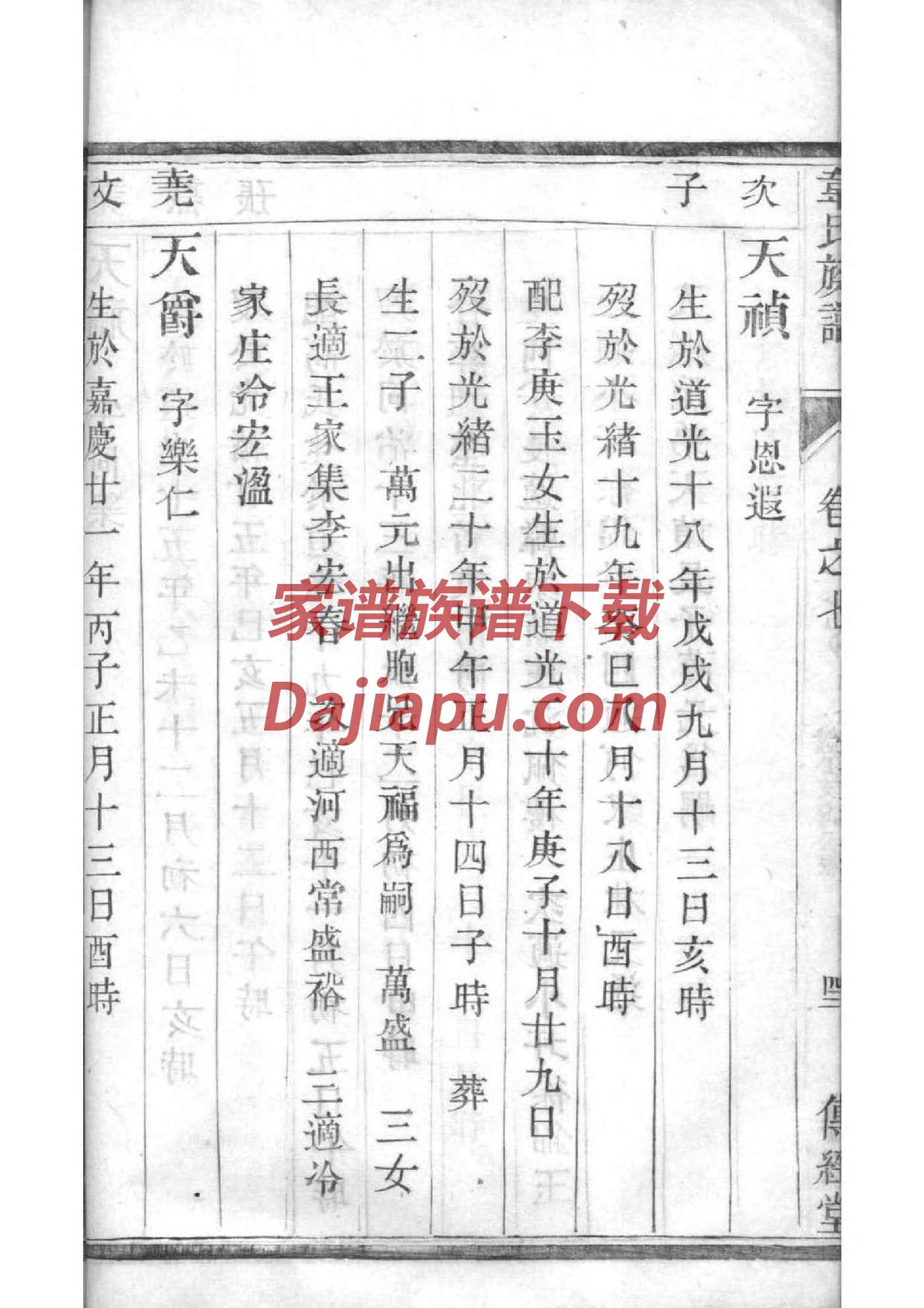 闭姓族谱字辈大全