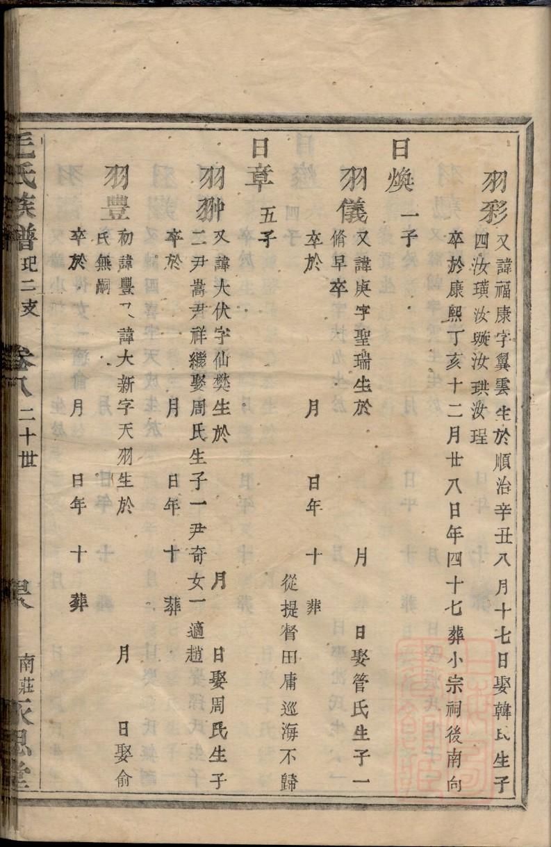 冬氏族谱家谱