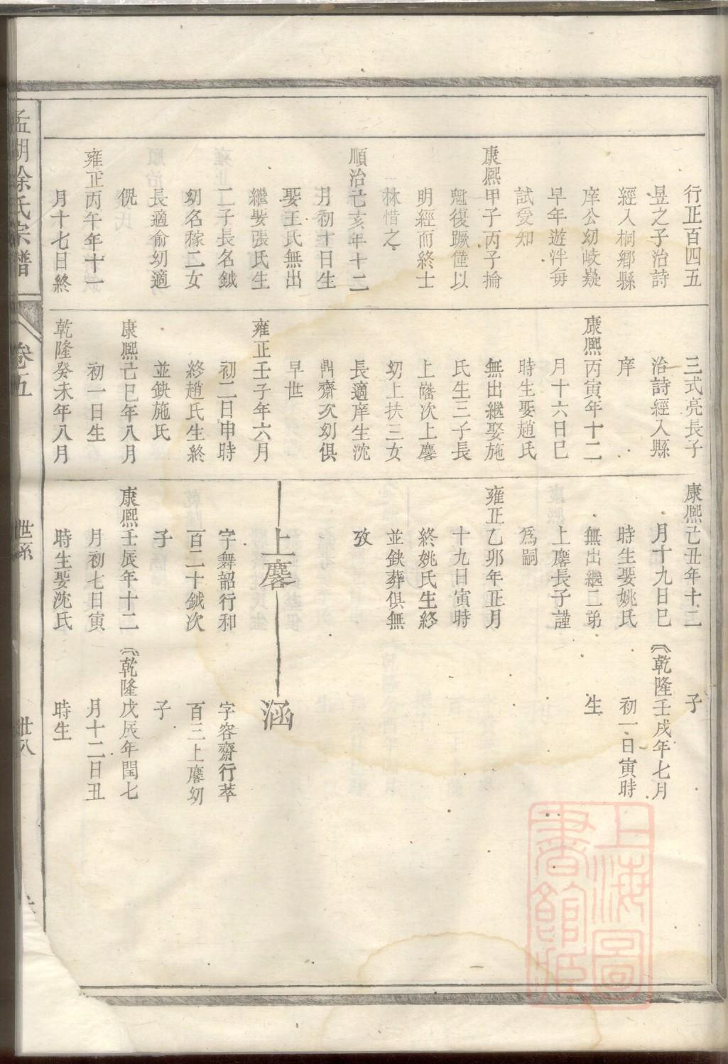 家谱样本图简单好看