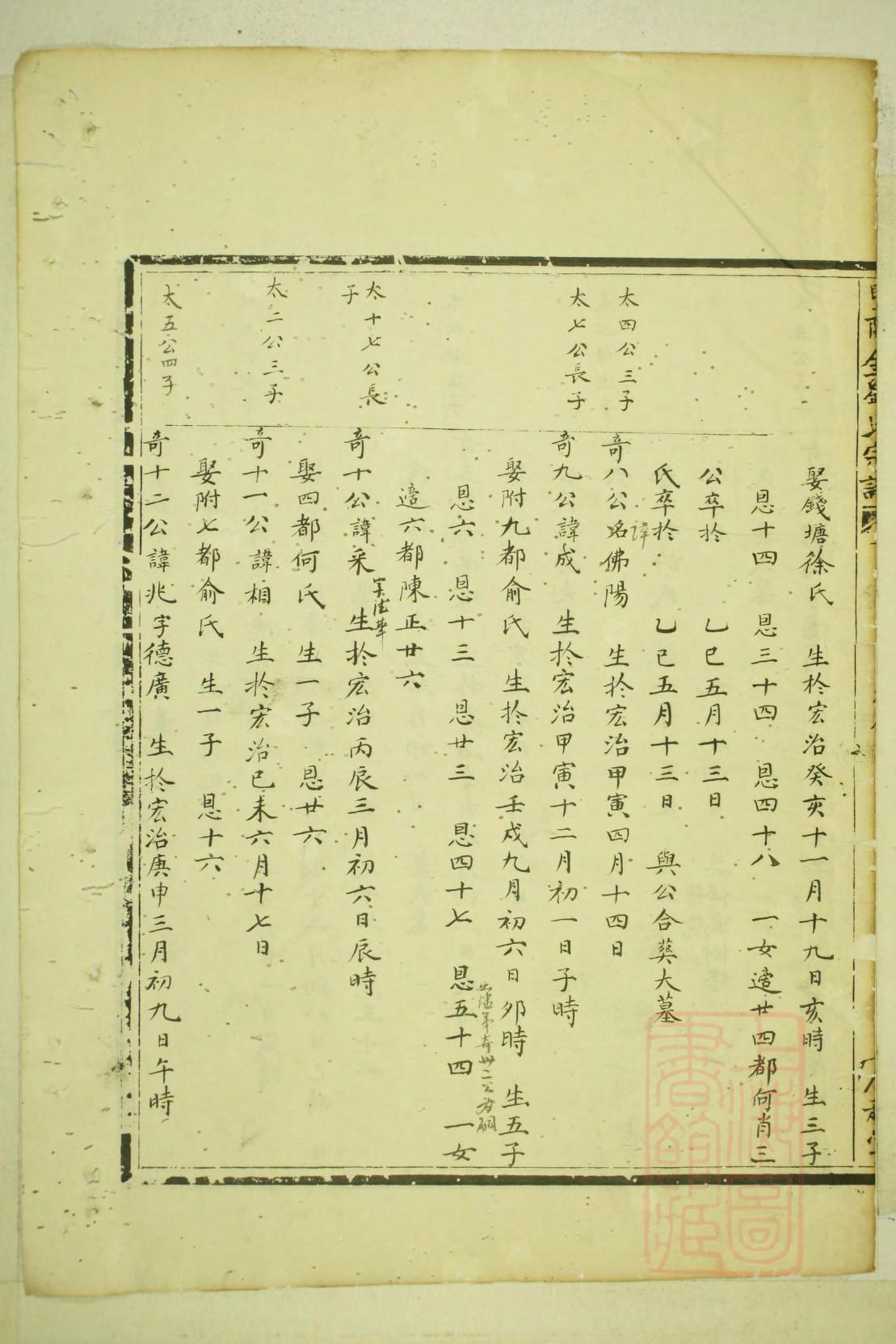 百忍堂张氏家谱字辈表