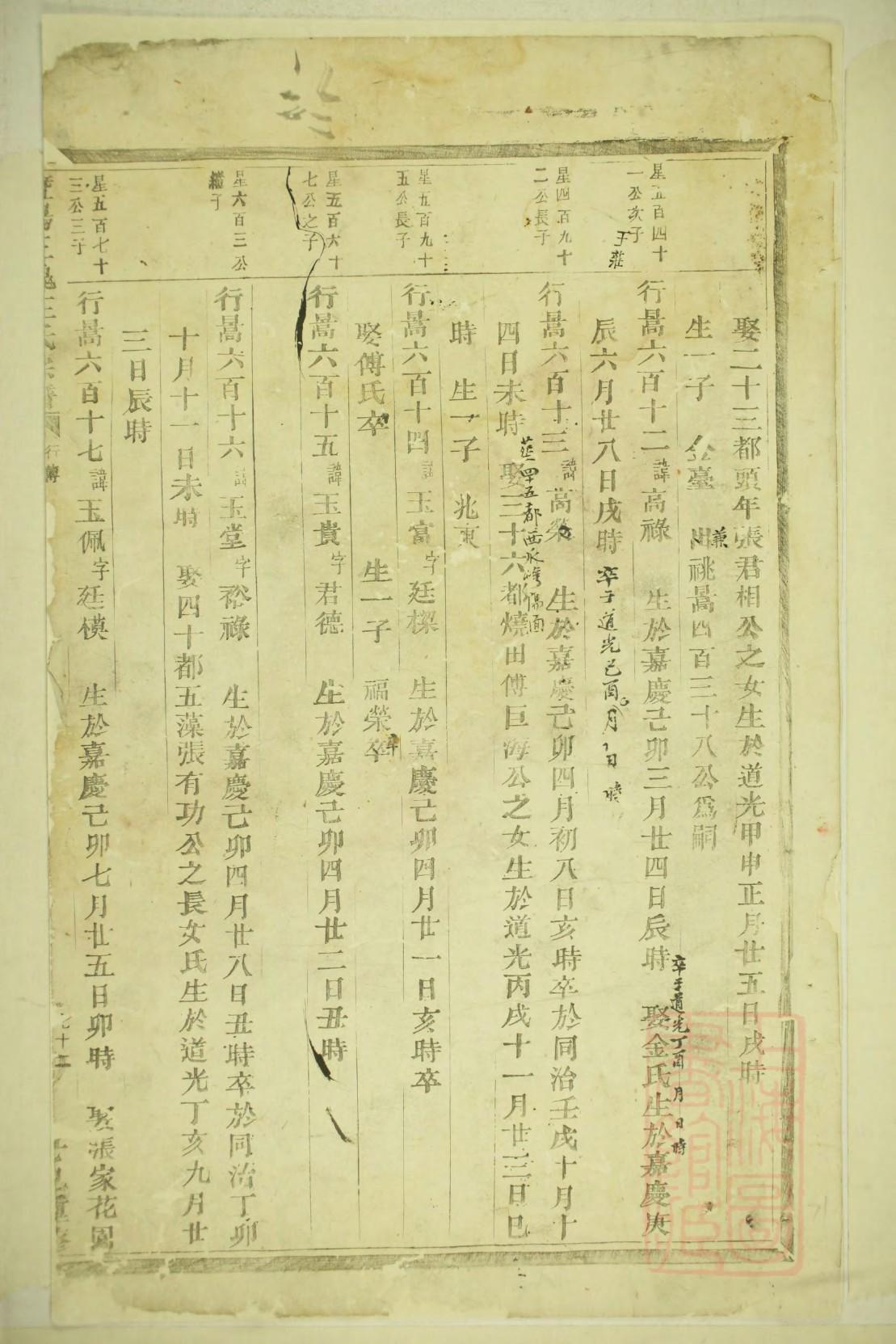 家谱上个人简历