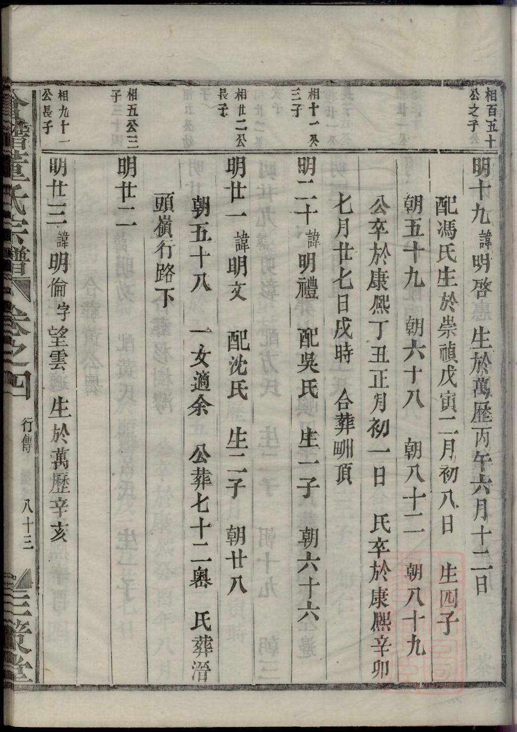 卿氏族谱108字辈