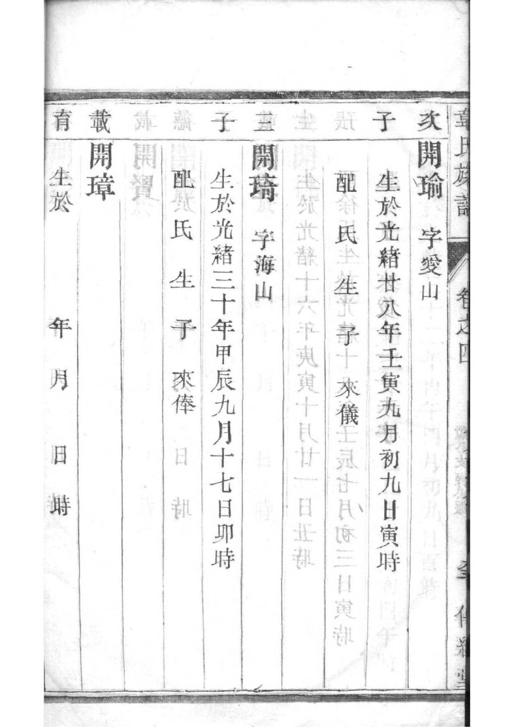 威王氏家谱