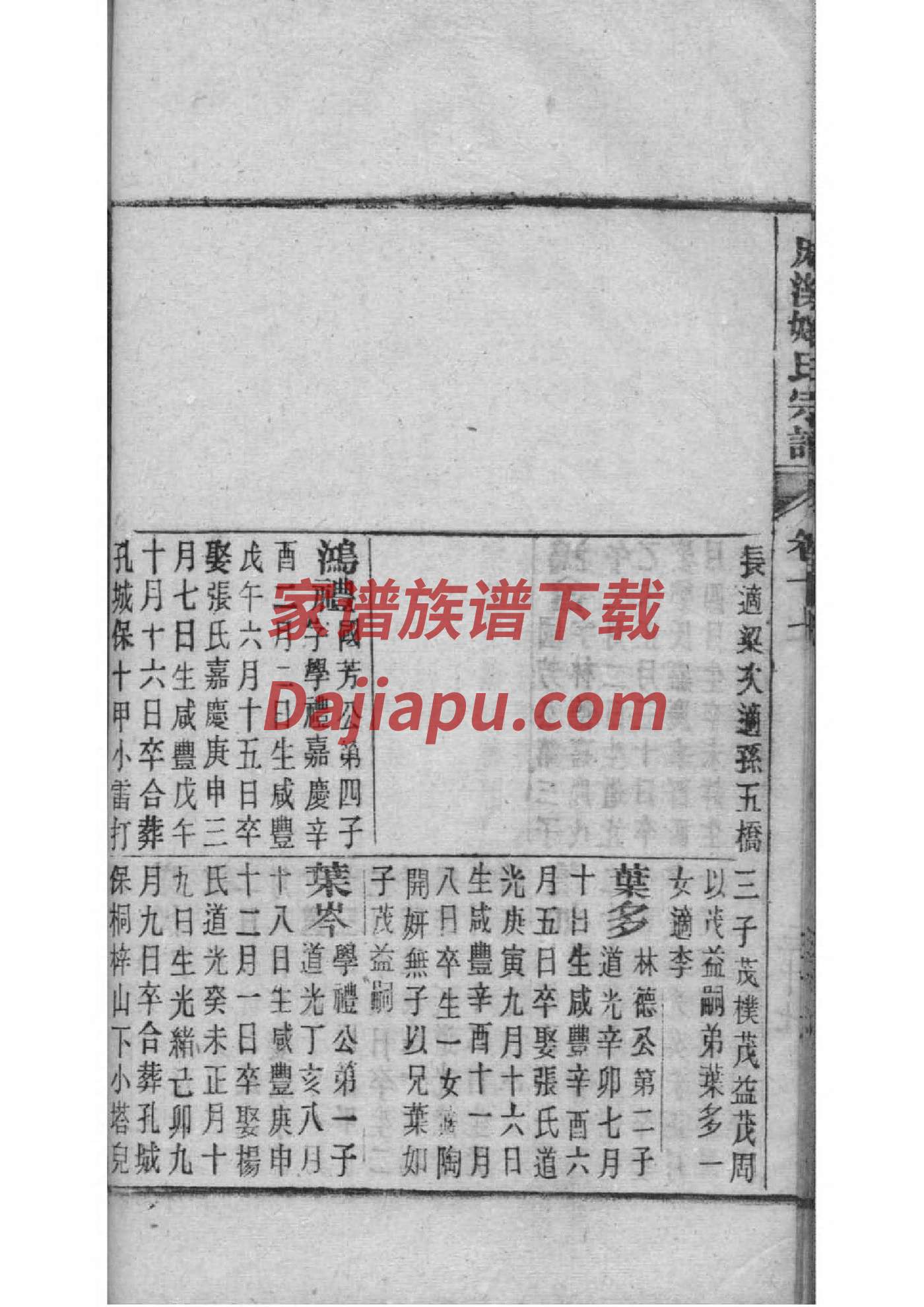 堵氏族谱在哪里看
