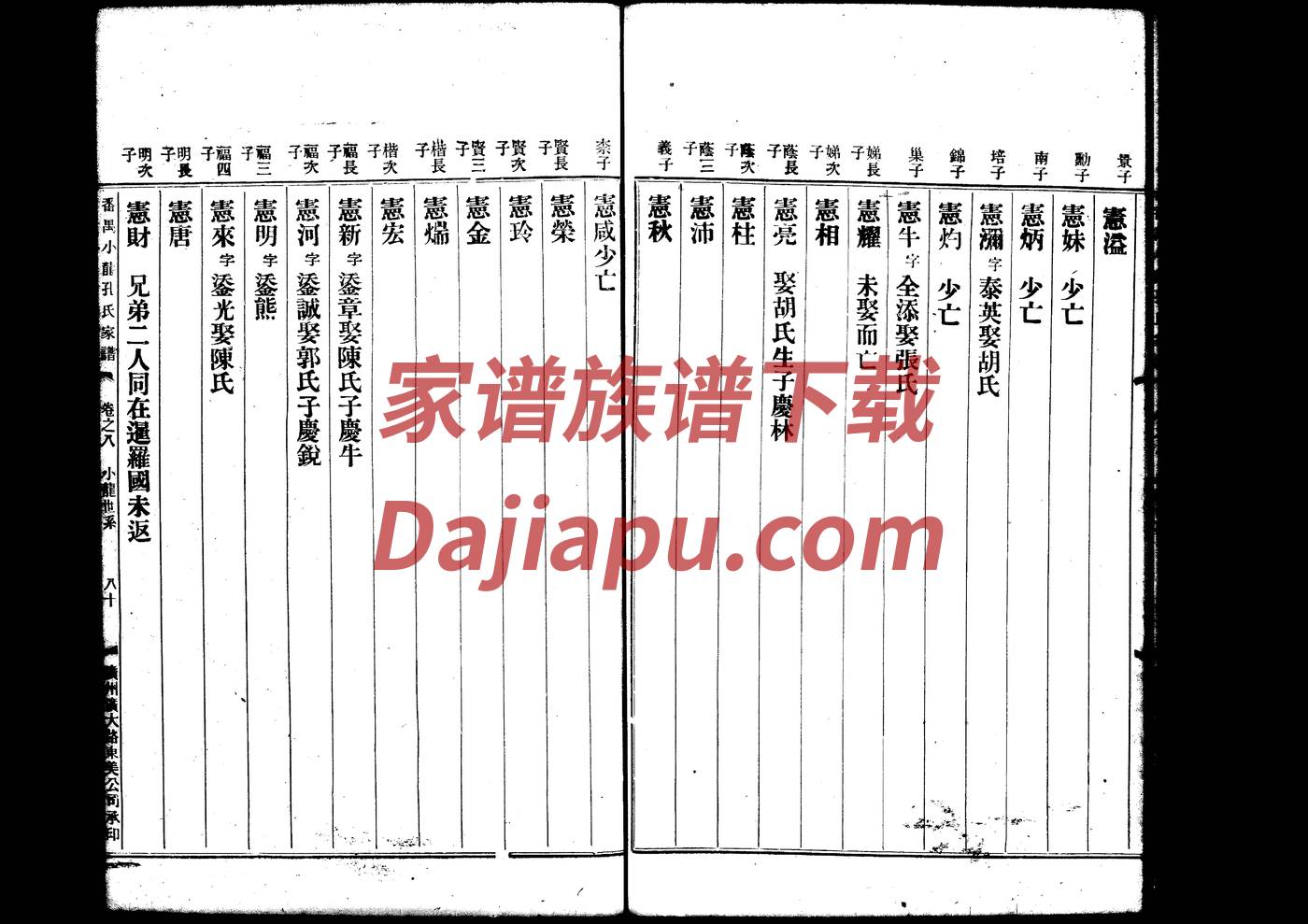 保定代写家谱