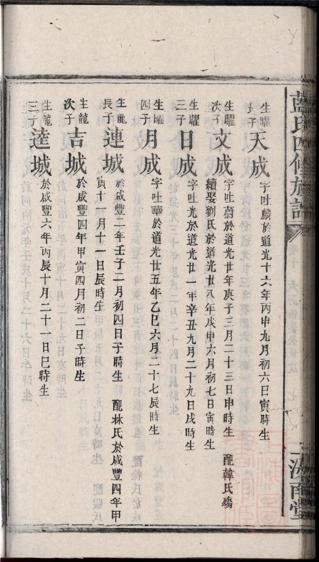 赏氏家谱所有字辈查询