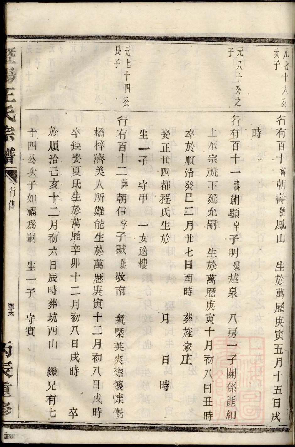 家谱图模板