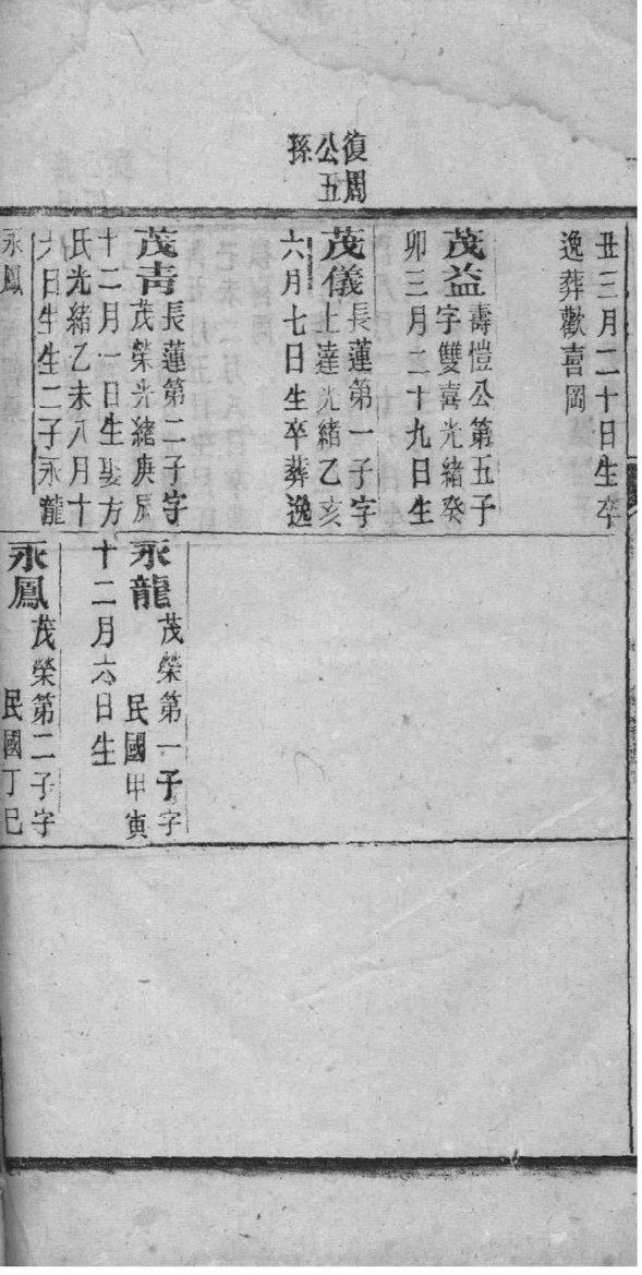 母氏家谱字辈