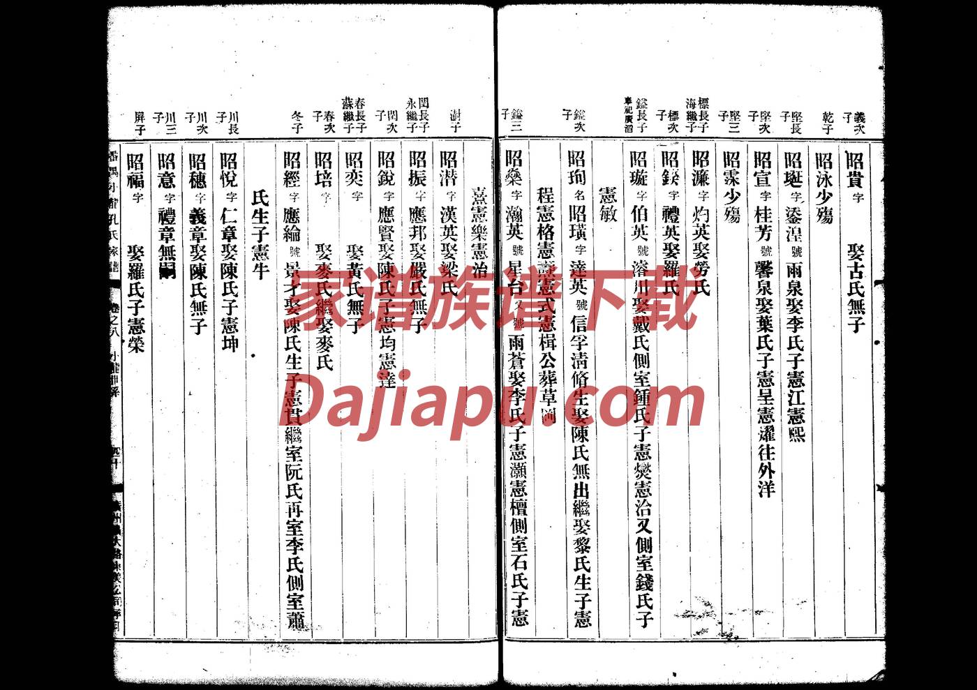 堂氏家谱字辈大全集
