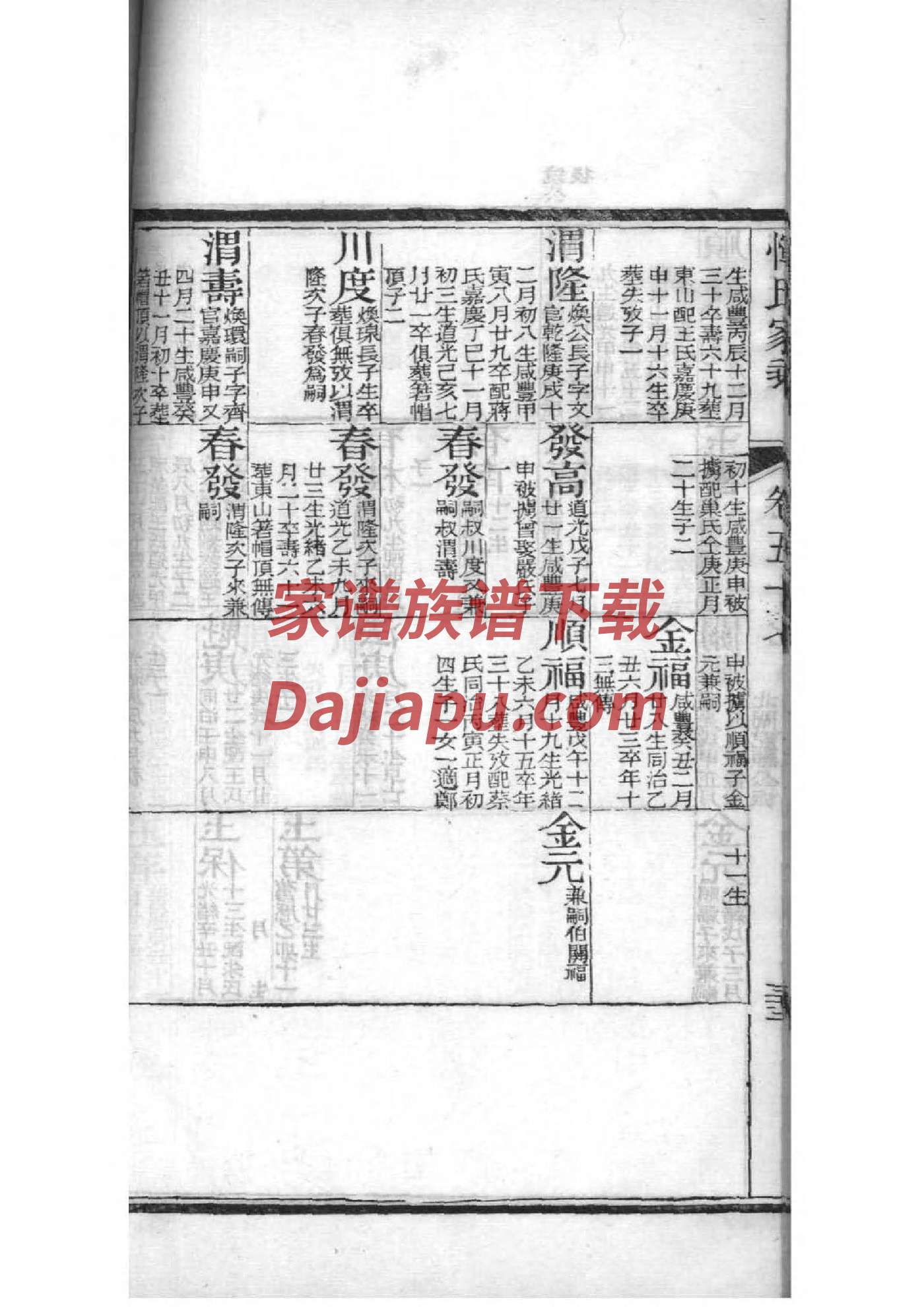 安徽马家家谱字辈大全