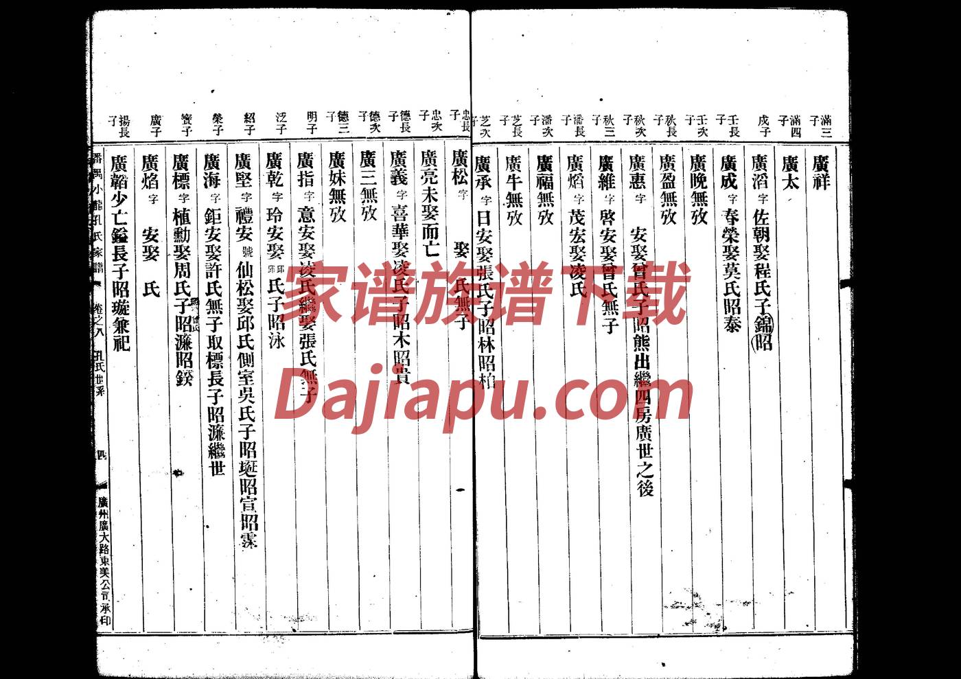 青姓南充族谱