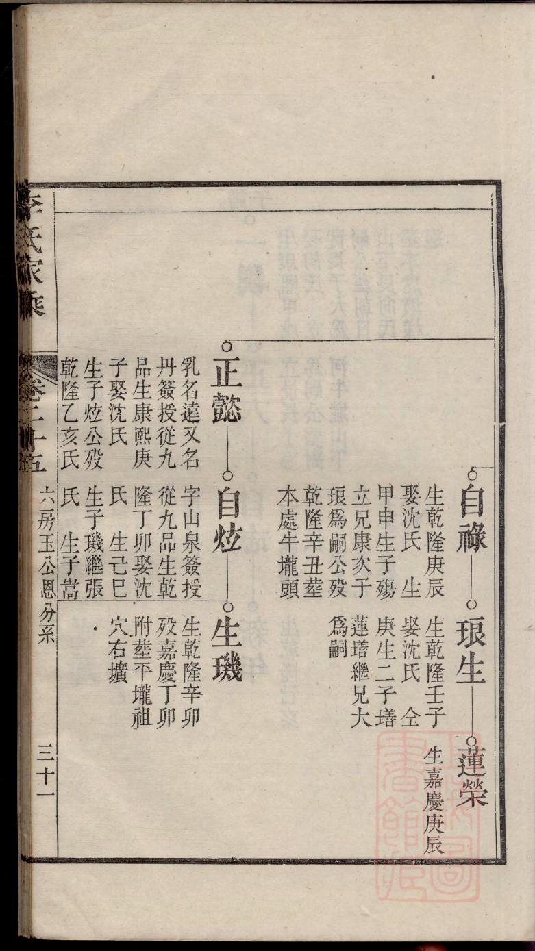 聂姓家谱辈分山东的