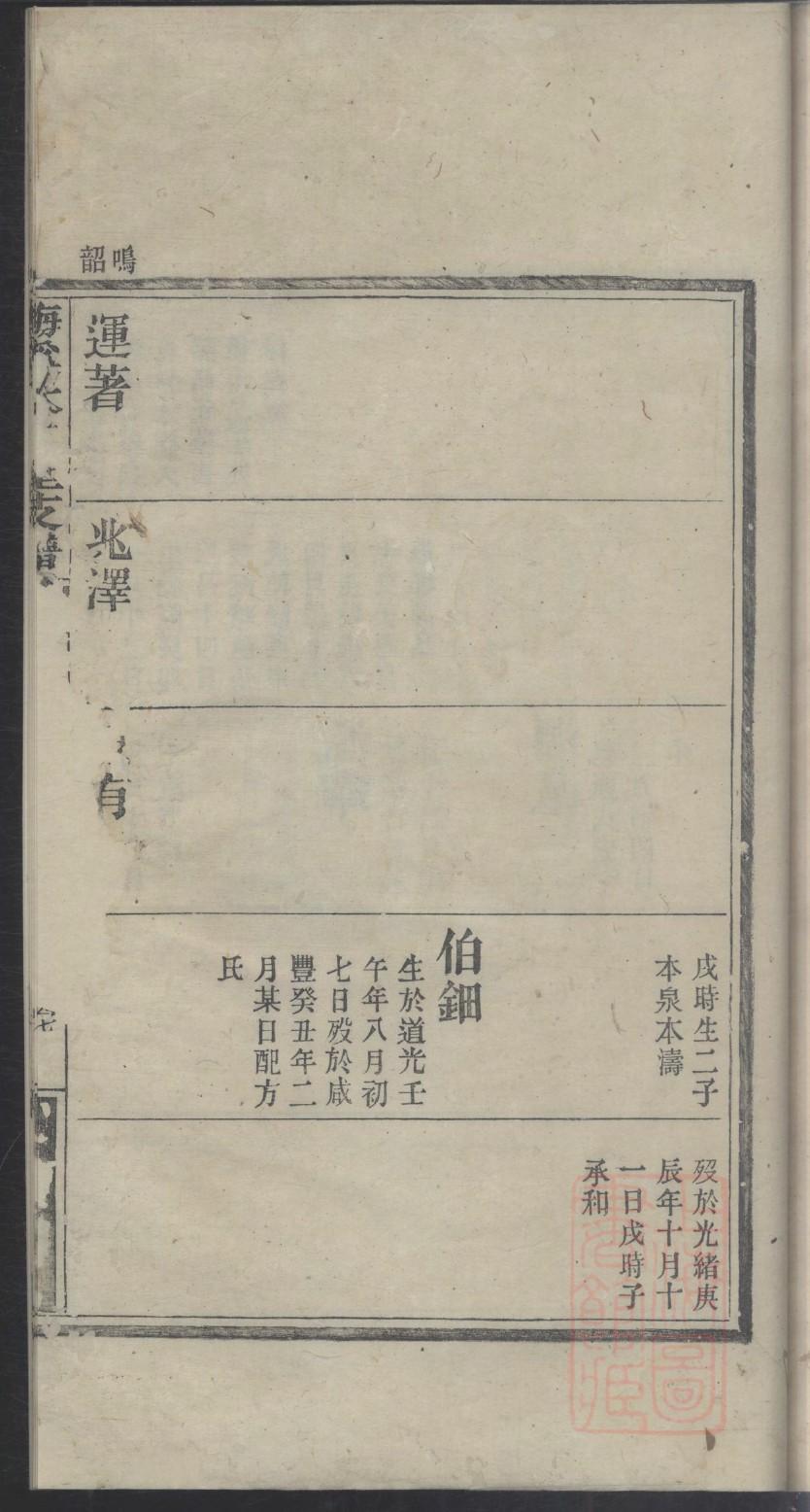 杨家谱顺序字辈