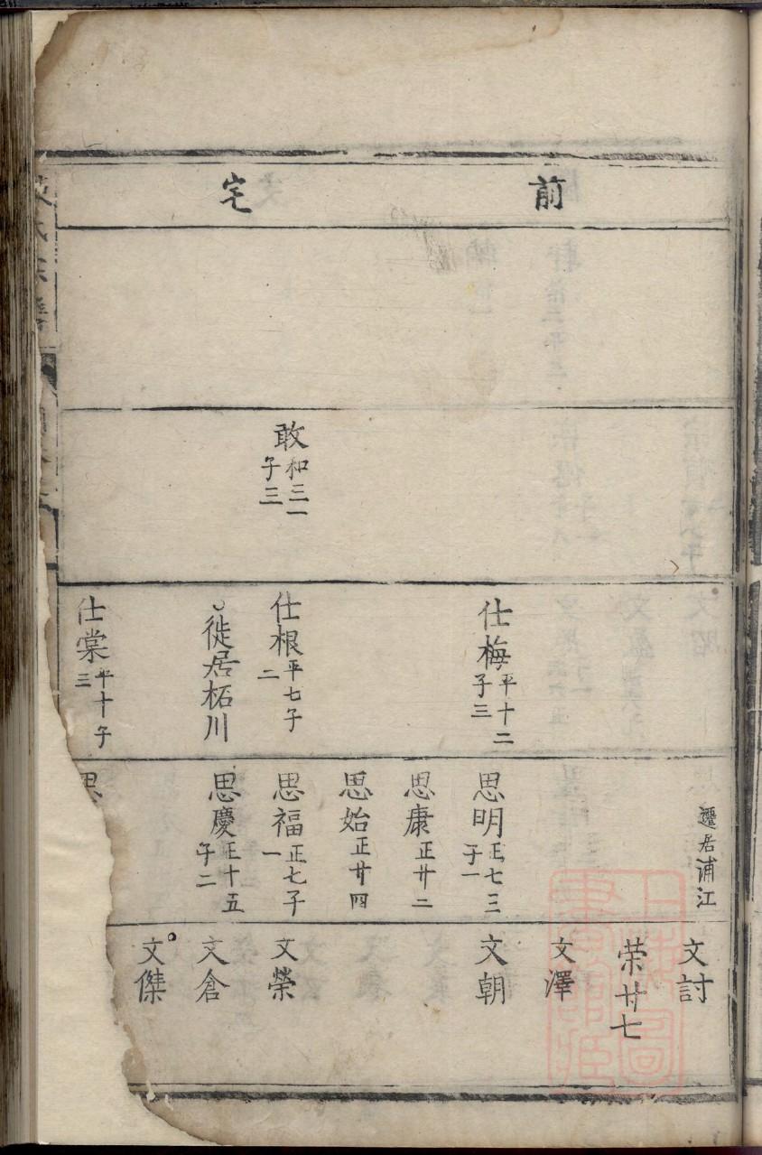 袁氏家族家谱电子书