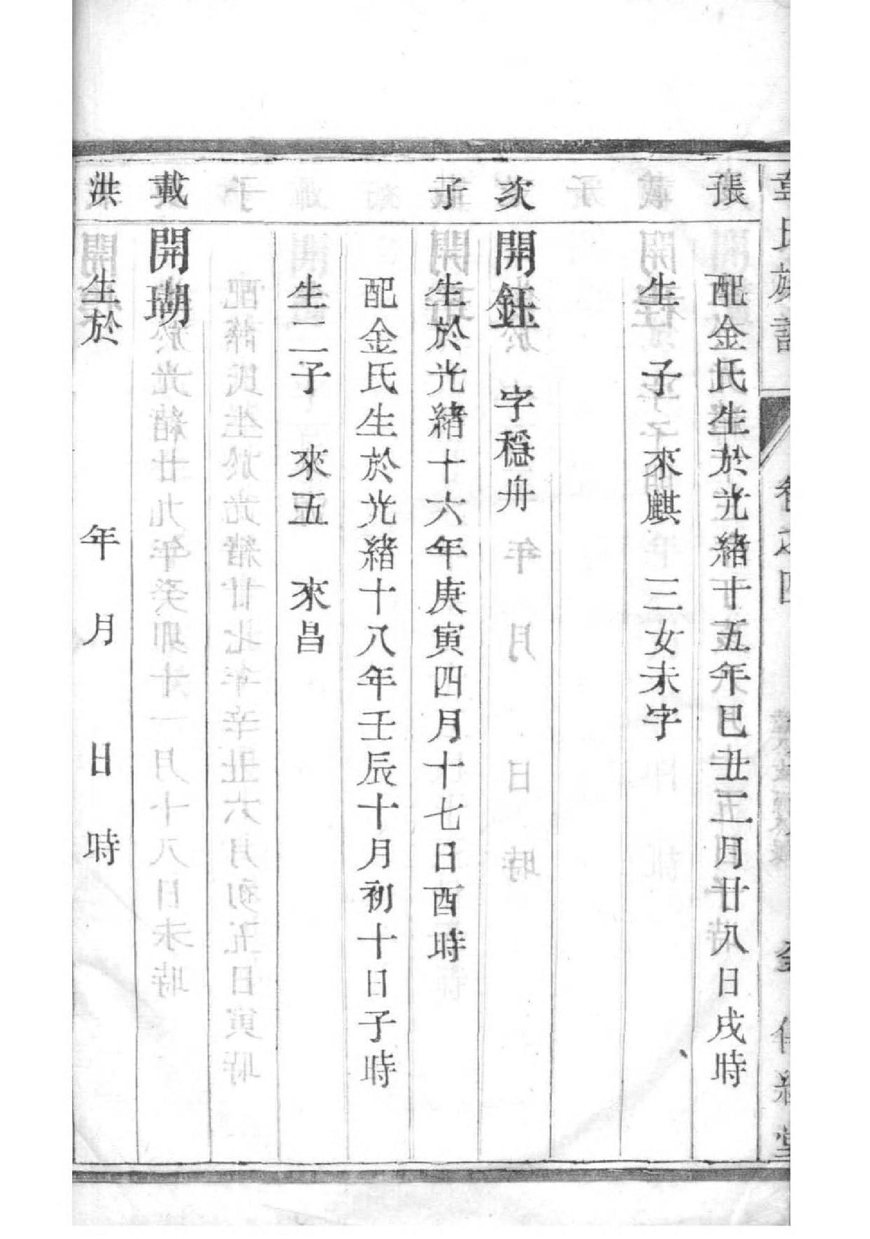 卢氏家谱兴字辈