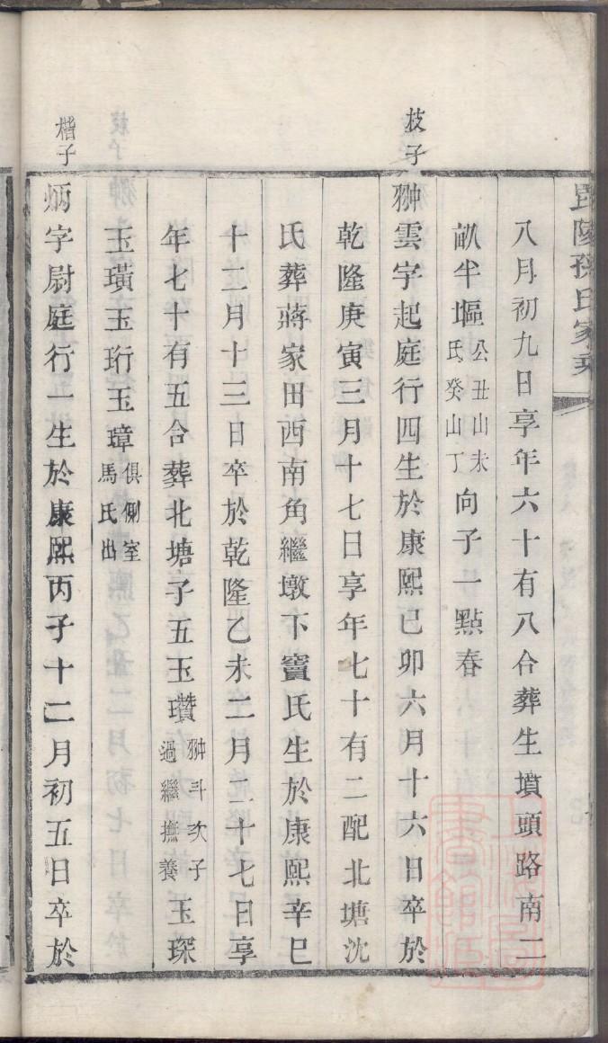 家谱印刷