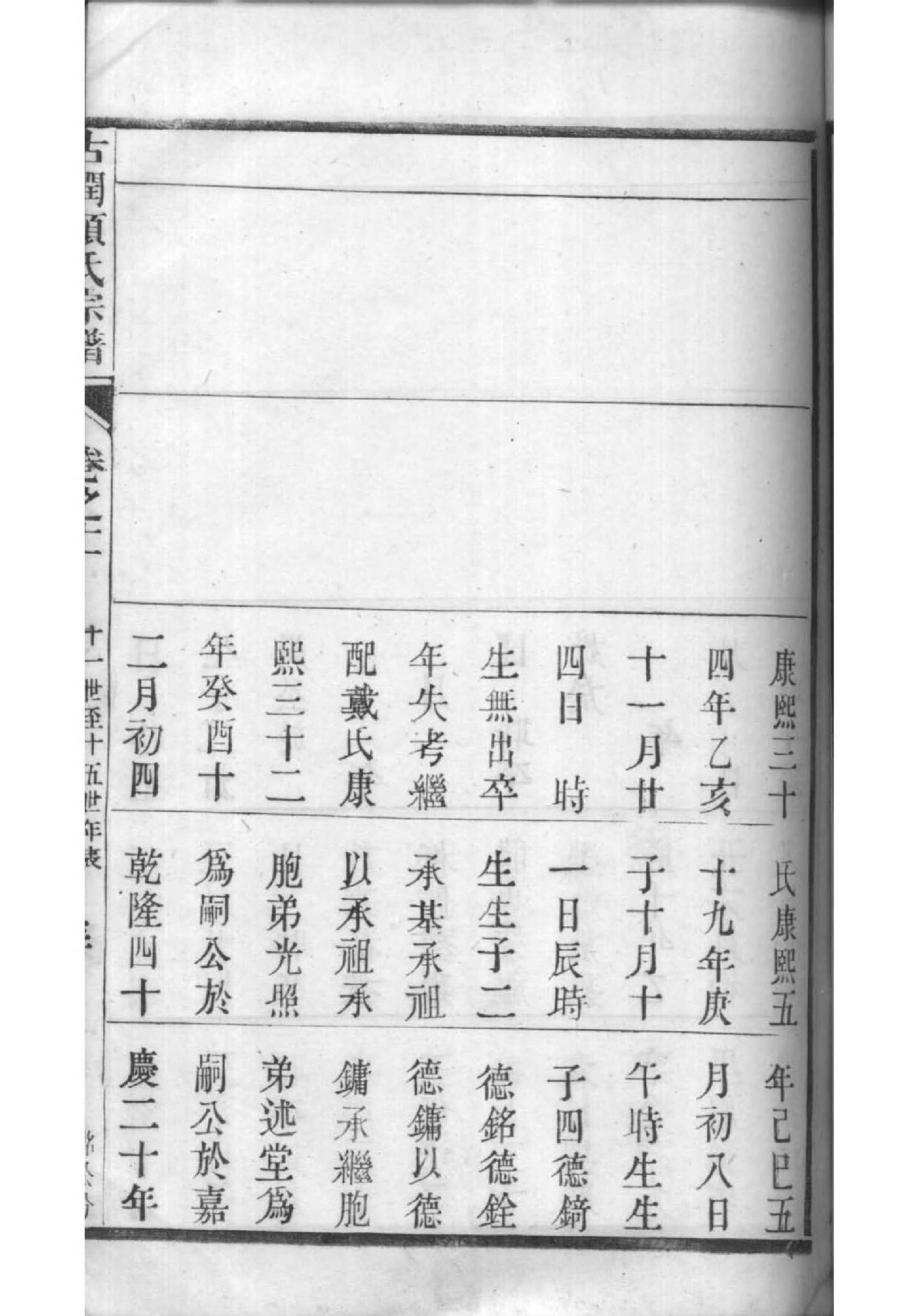 姓谢家谱天长地久