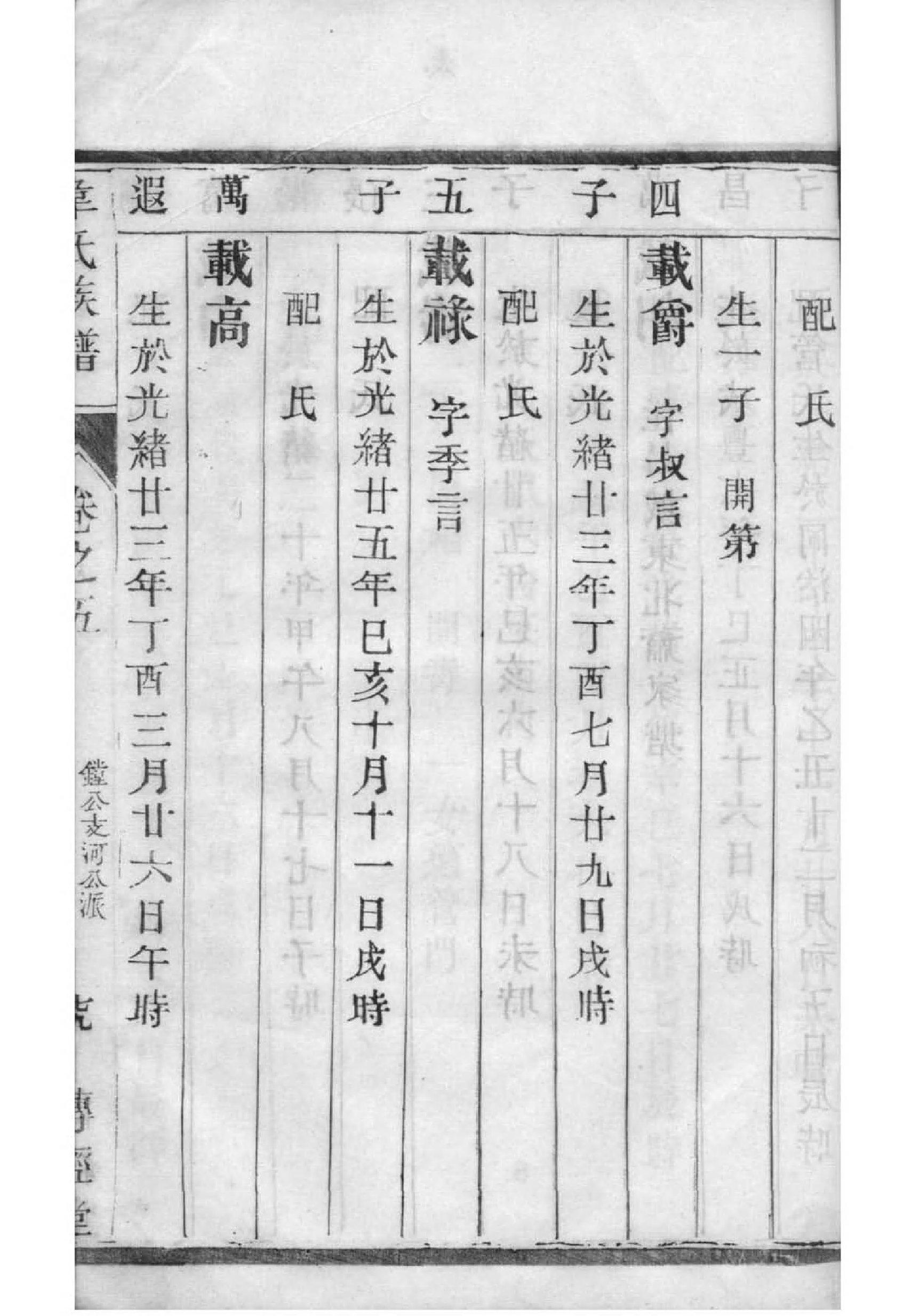 姓韩家谱
