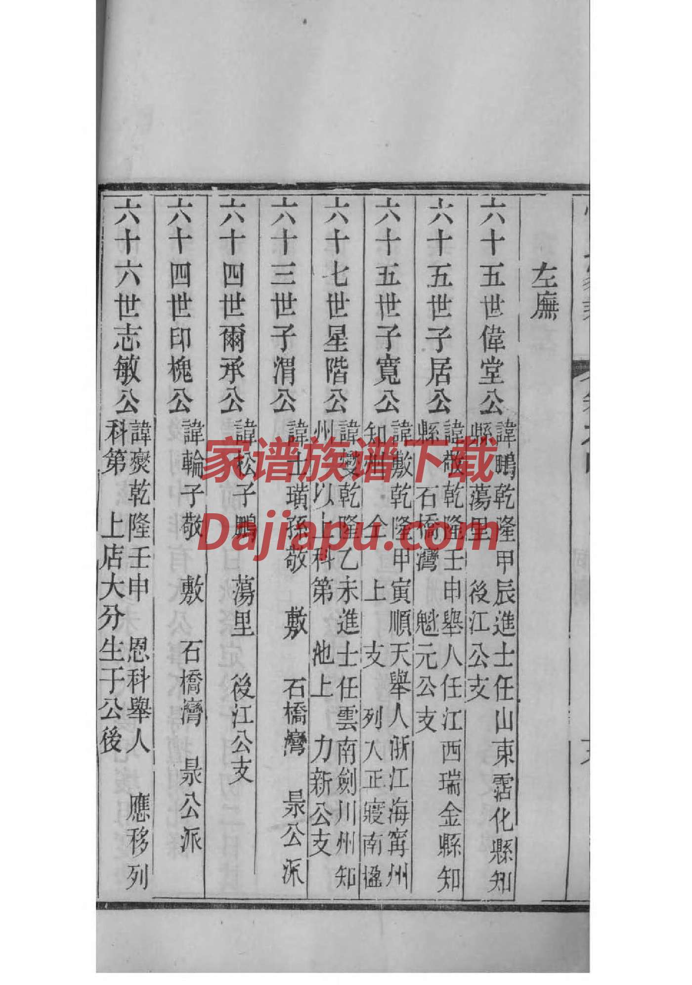 钱氏族谱查询
