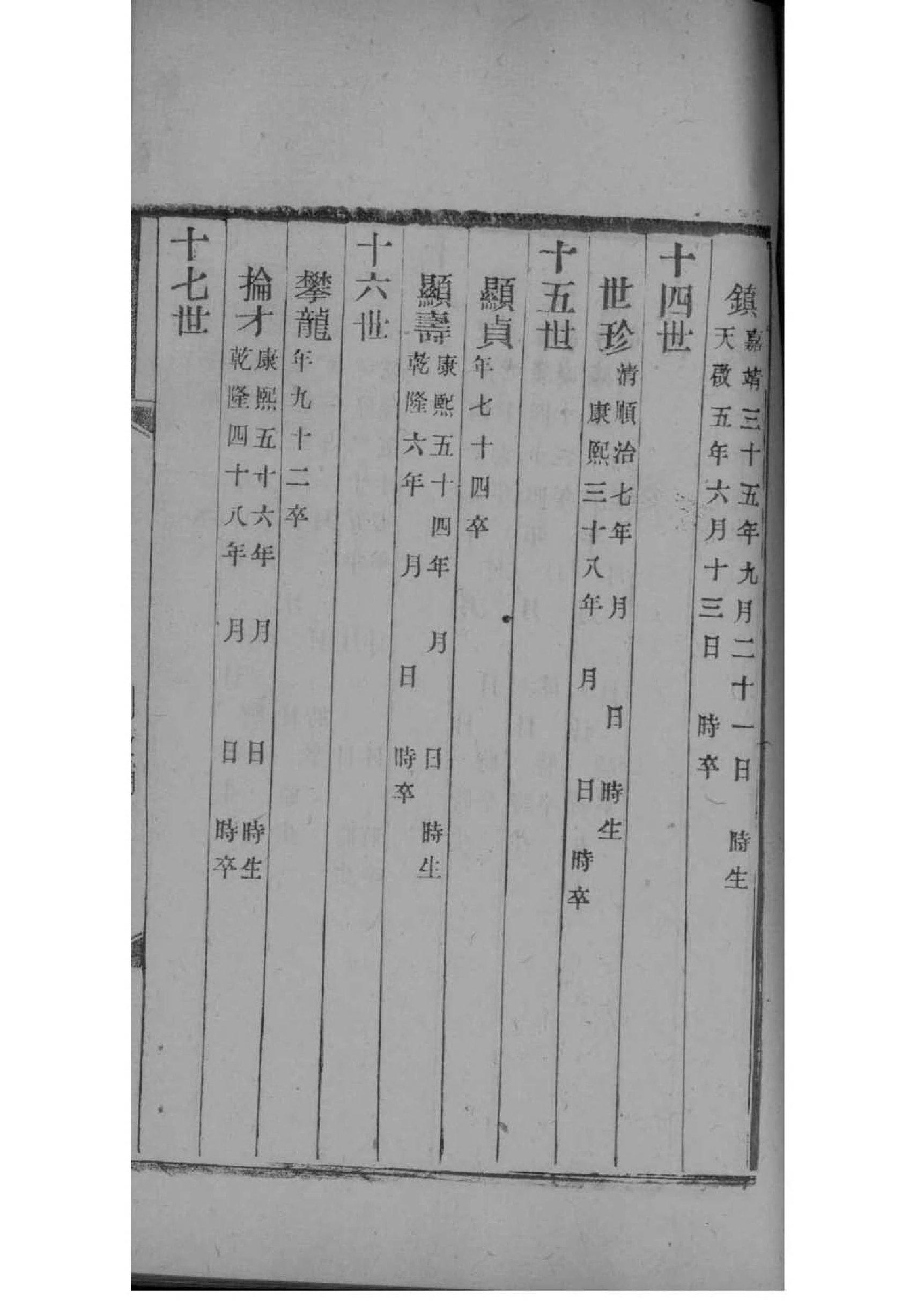 纵氏辈分表