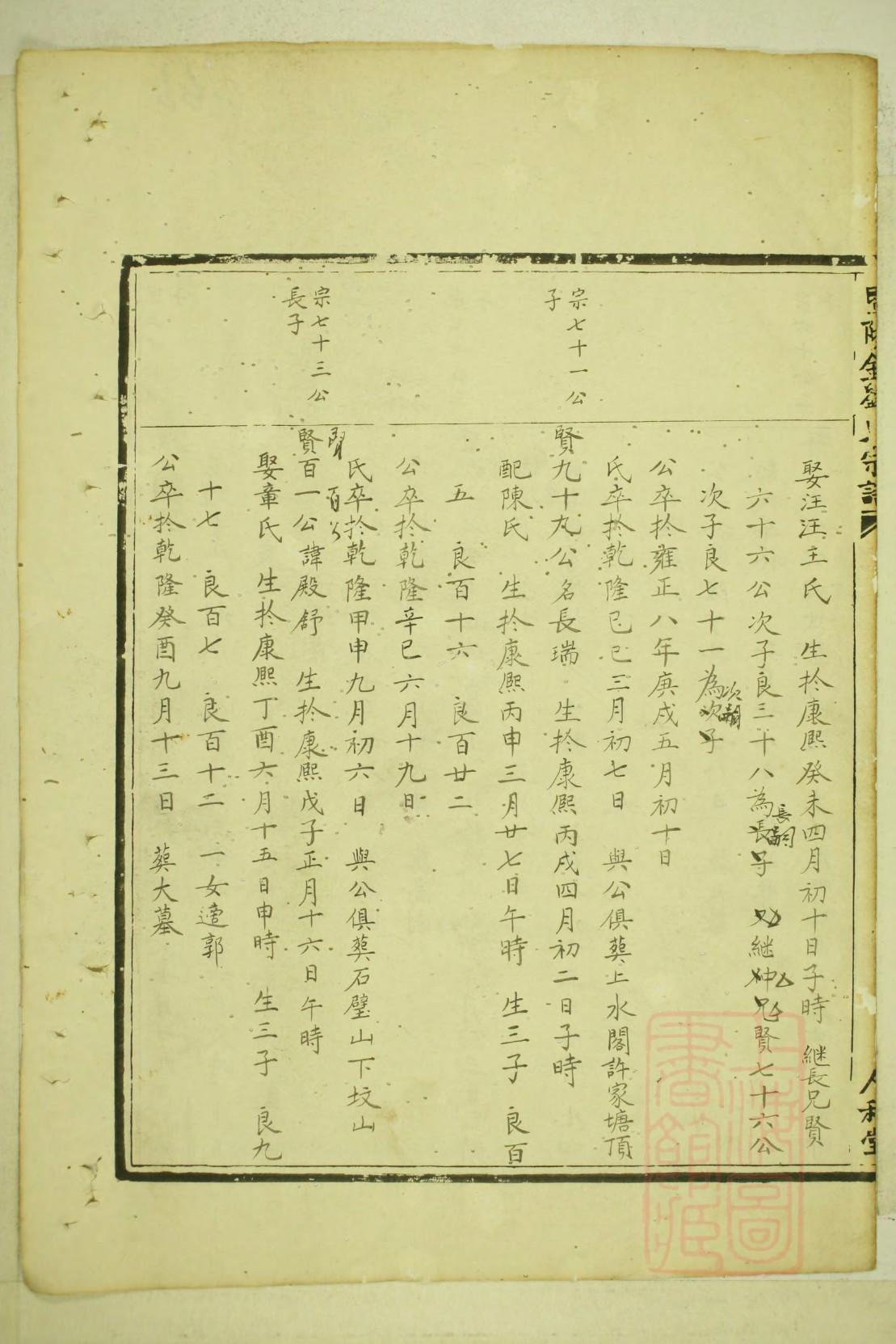 迟氏家谱字辈