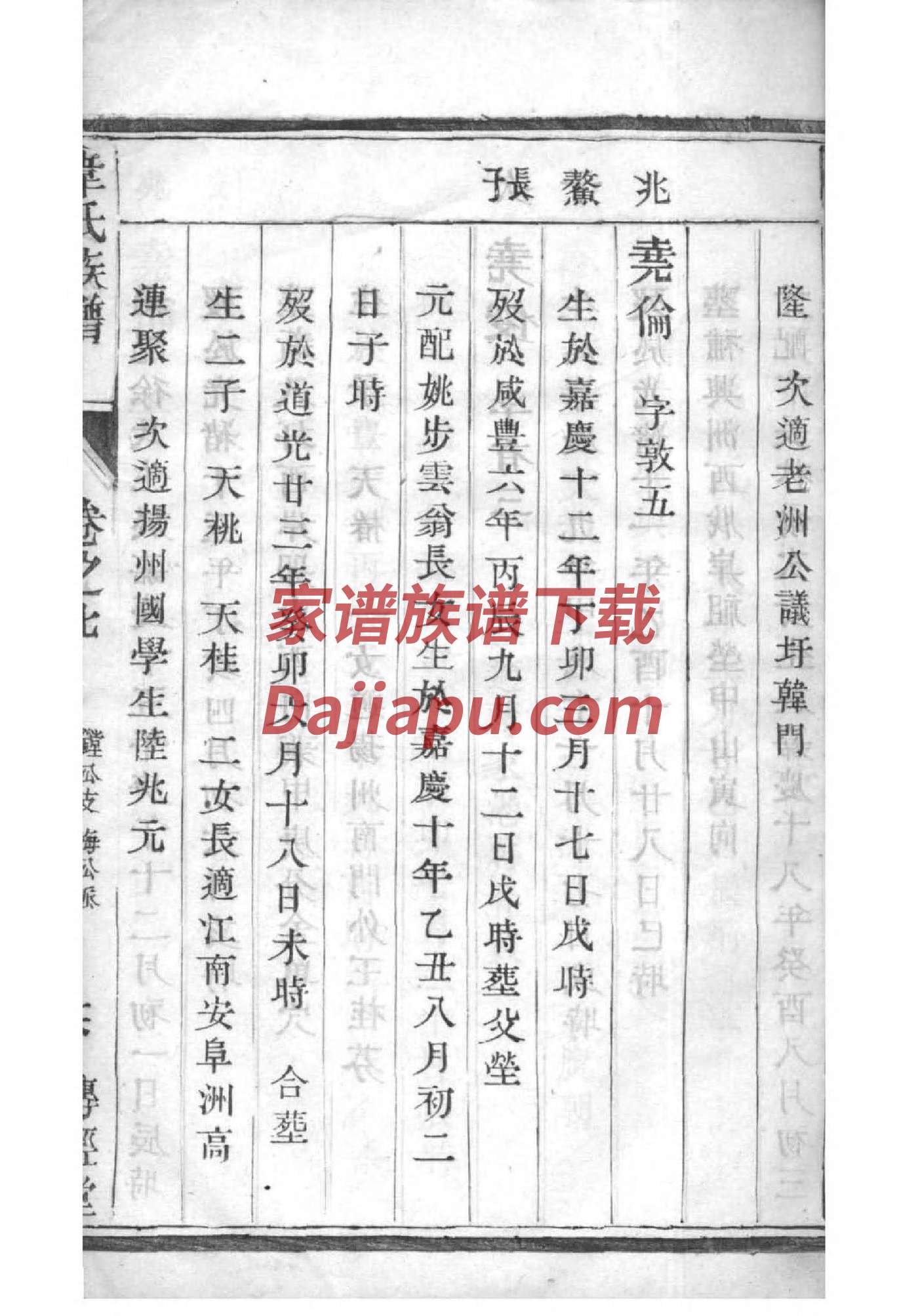 归姓族谱字辈查询全部