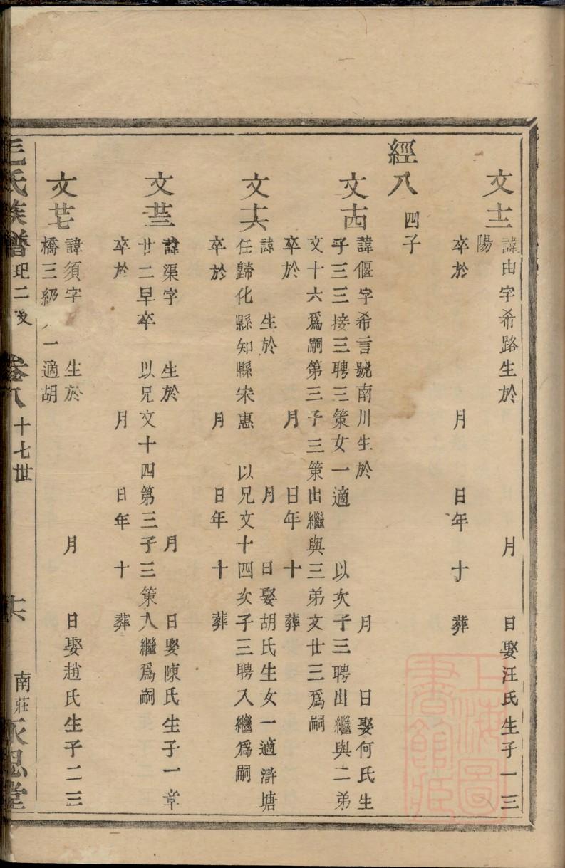 斋氏辈分表