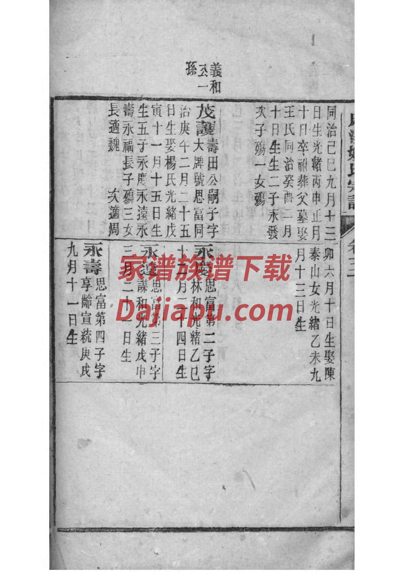 农氏家谱字辈