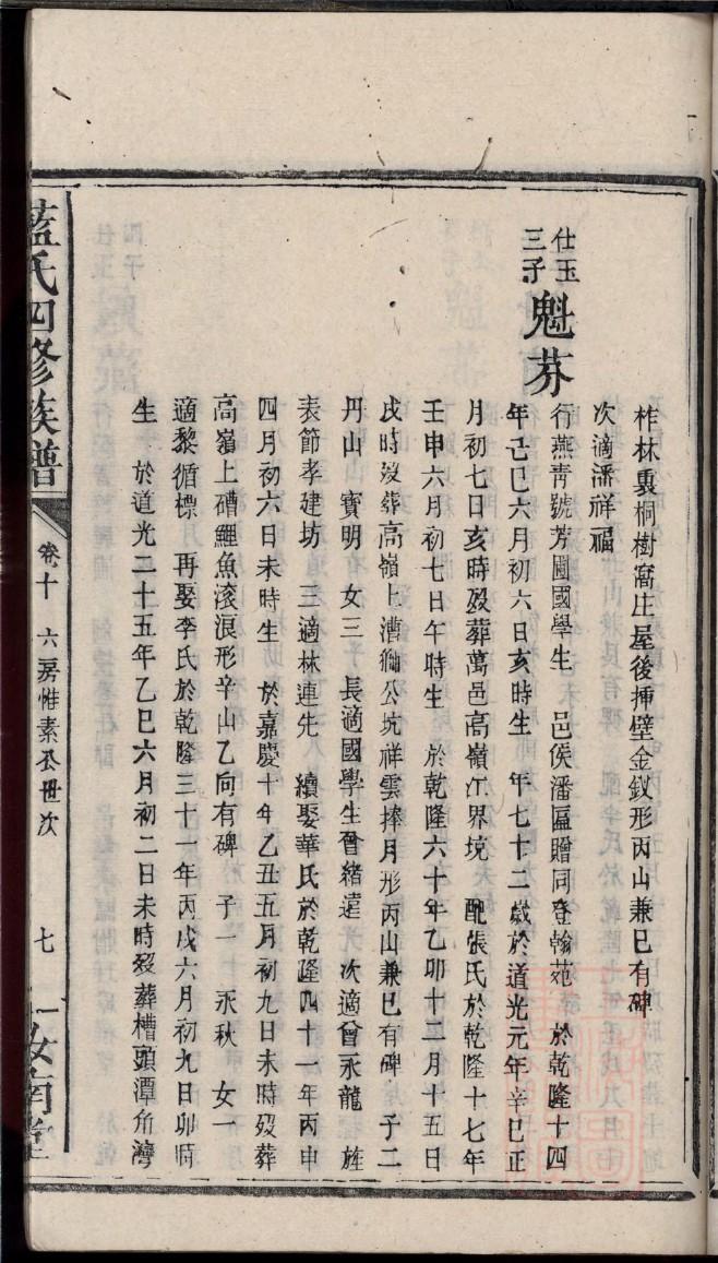 时姓家谱字辈