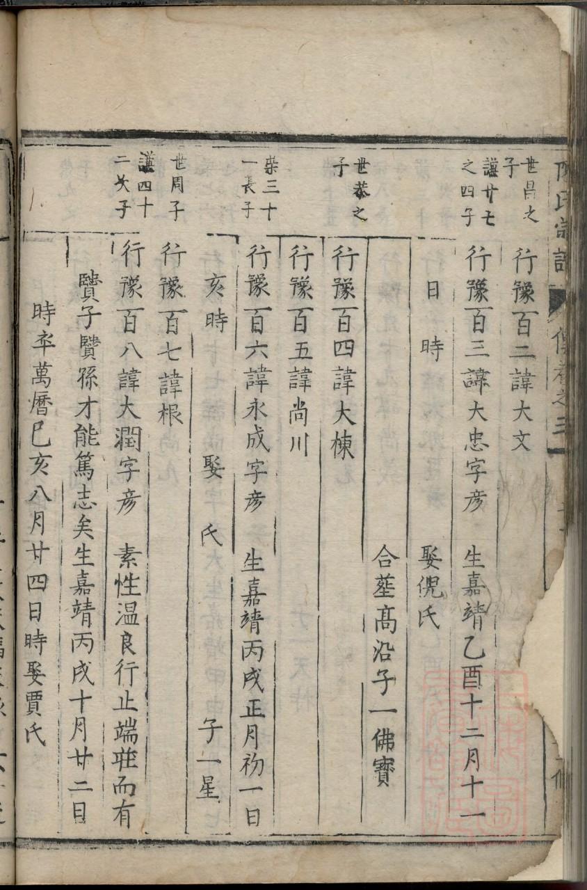 杜家家谱简介