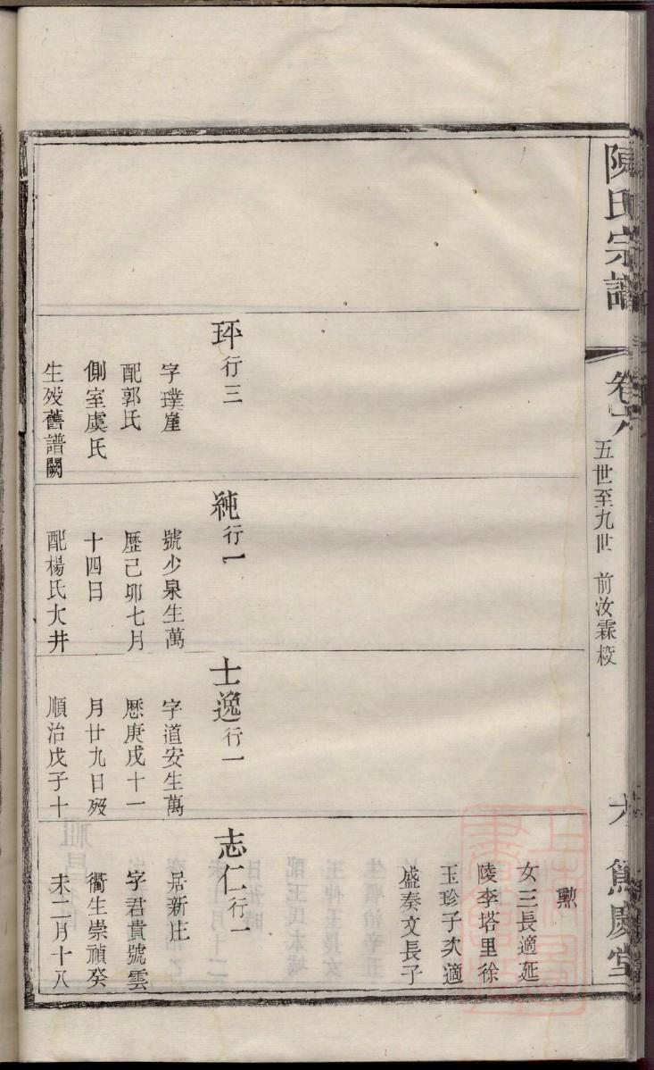 过姓族谱字辈查询全部