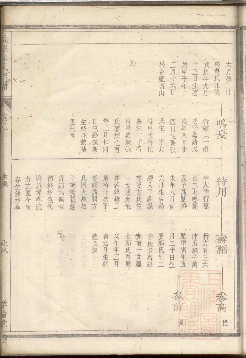双姓族谱字辈大全