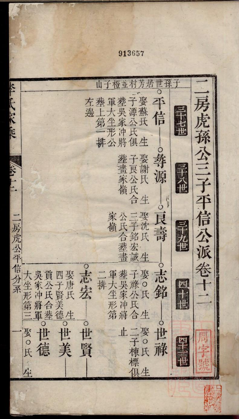 白氏族谱24个字辈
