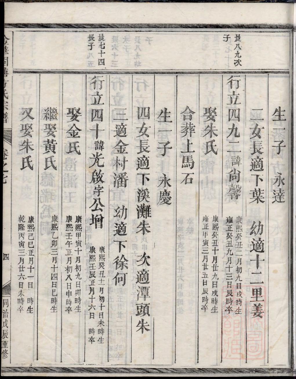 杨家将的后人家谱
