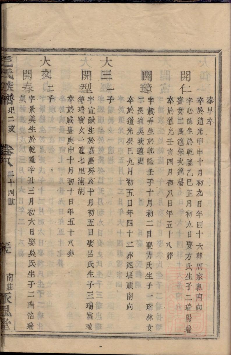 逯氏家谱所有字辈查询