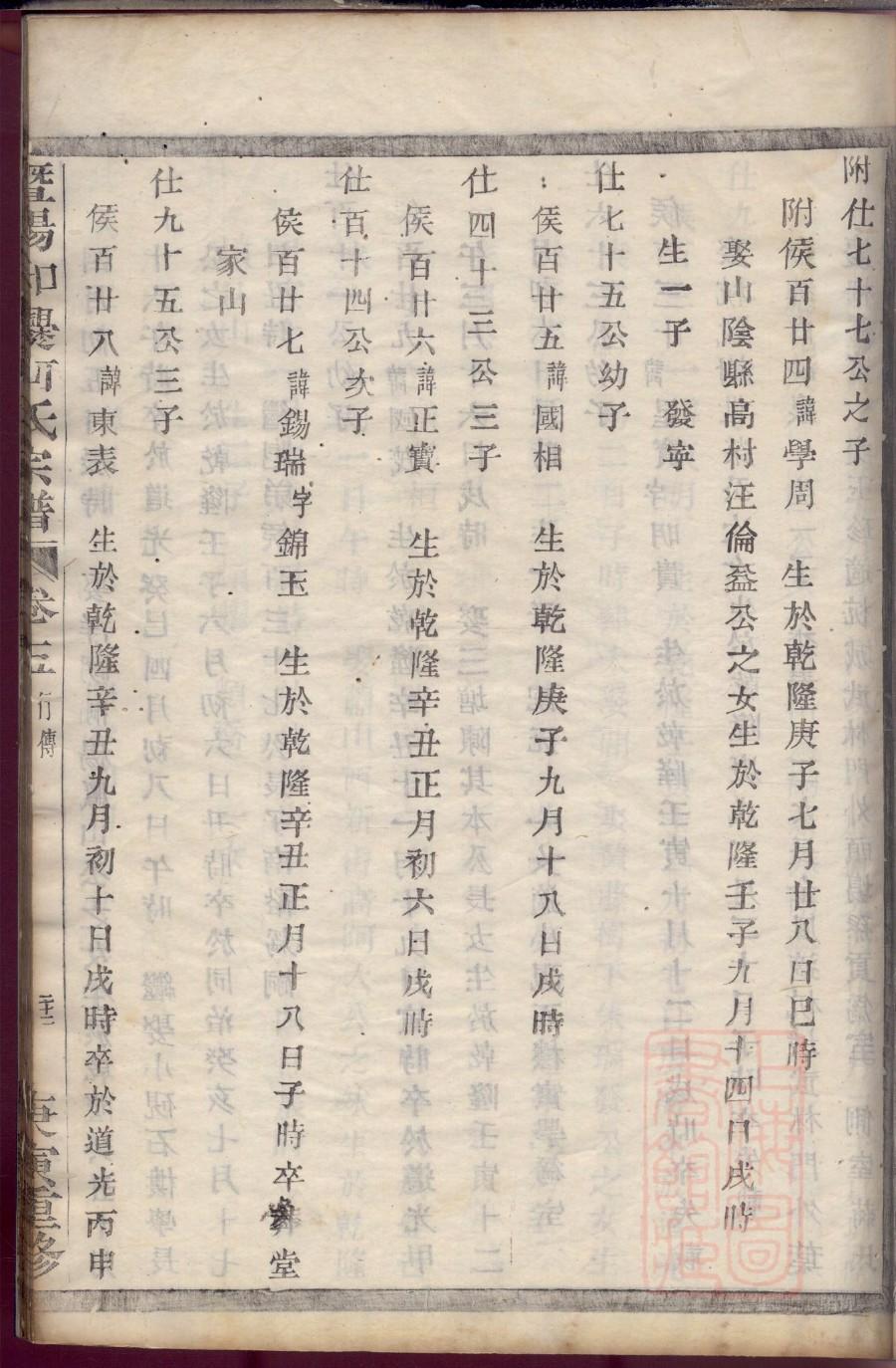 吕姓族谱字辈大全