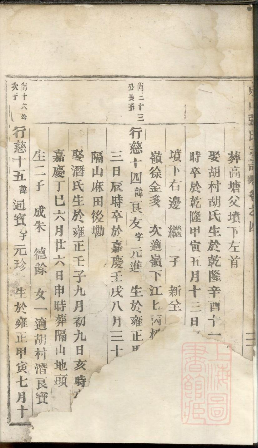 山东蔡家家谱