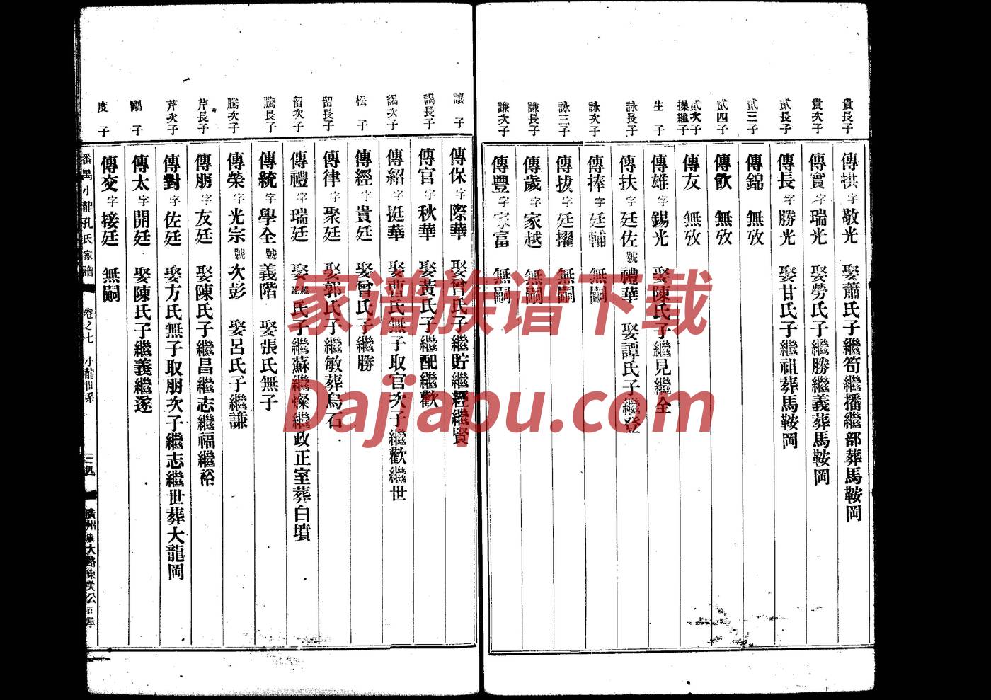 邵阳何姓家谱