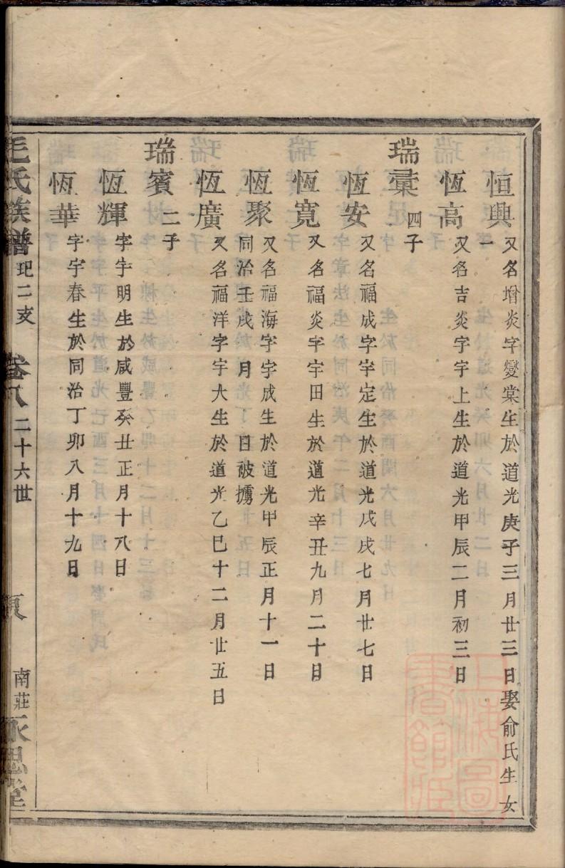 家谱最美的诗