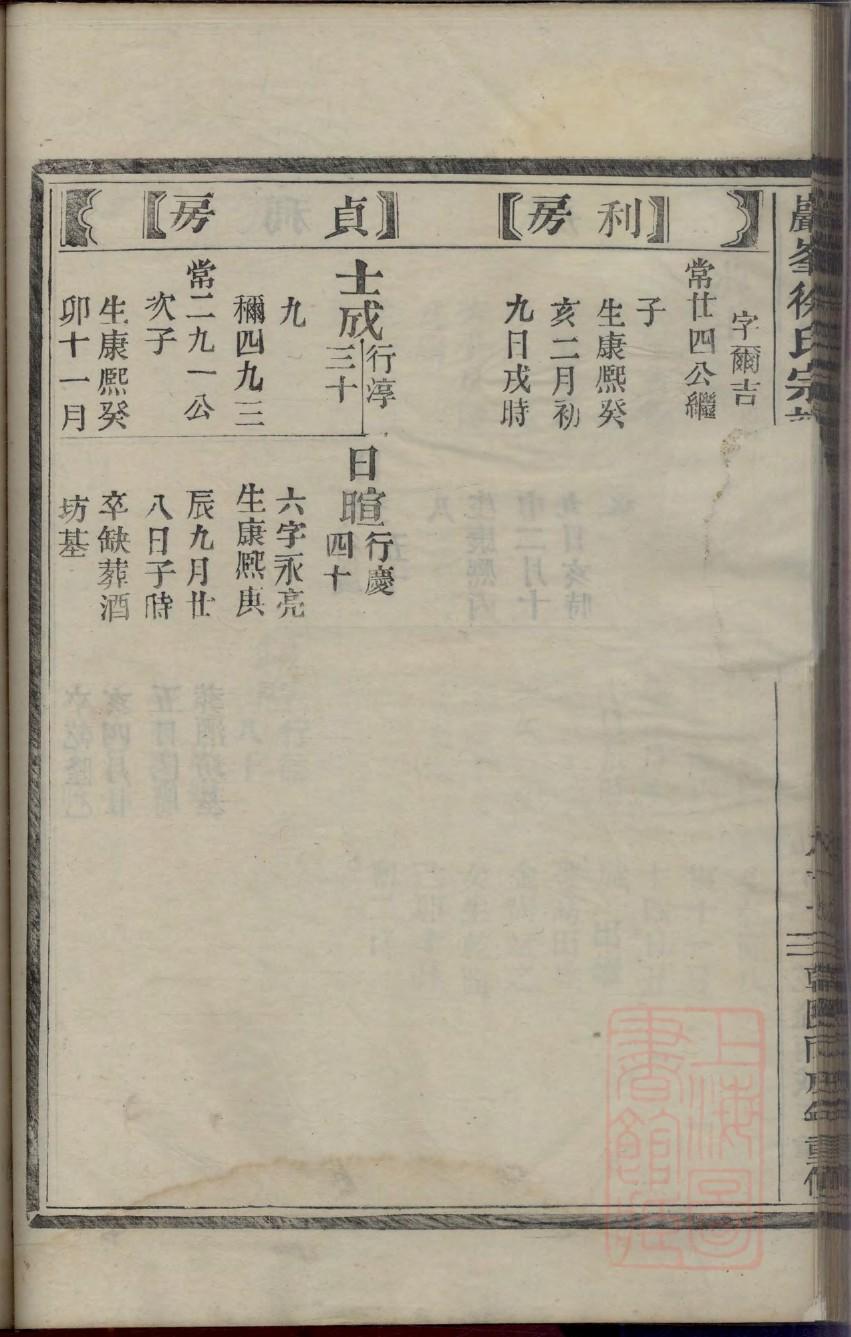 山东于姓小宅村家谱