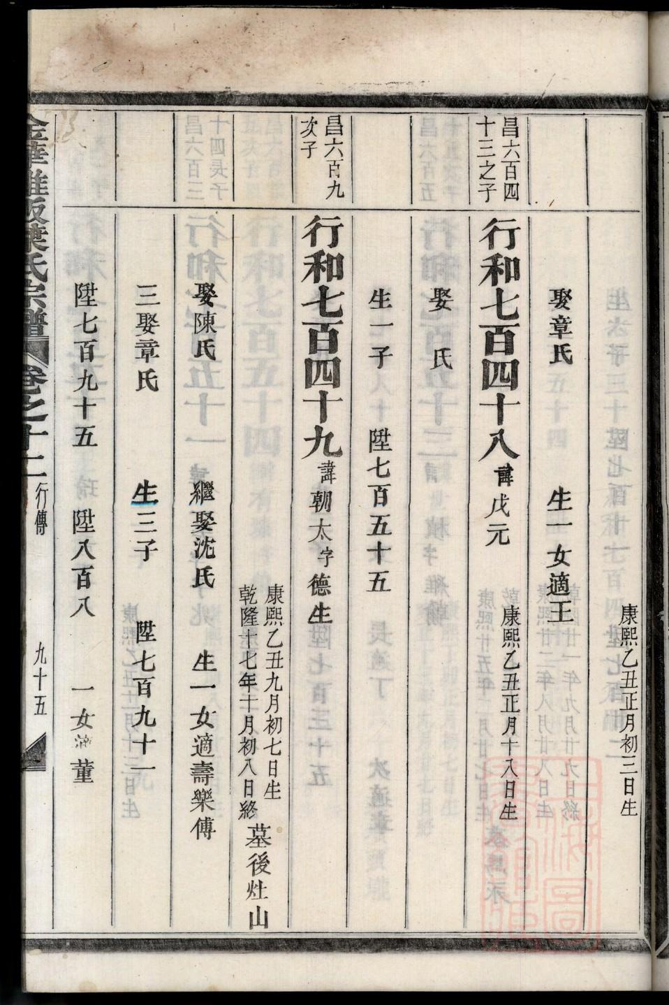 家谱EXCEL模板