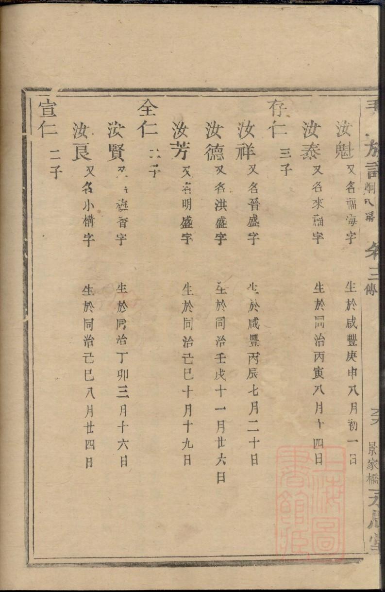 范姓家谱辈分