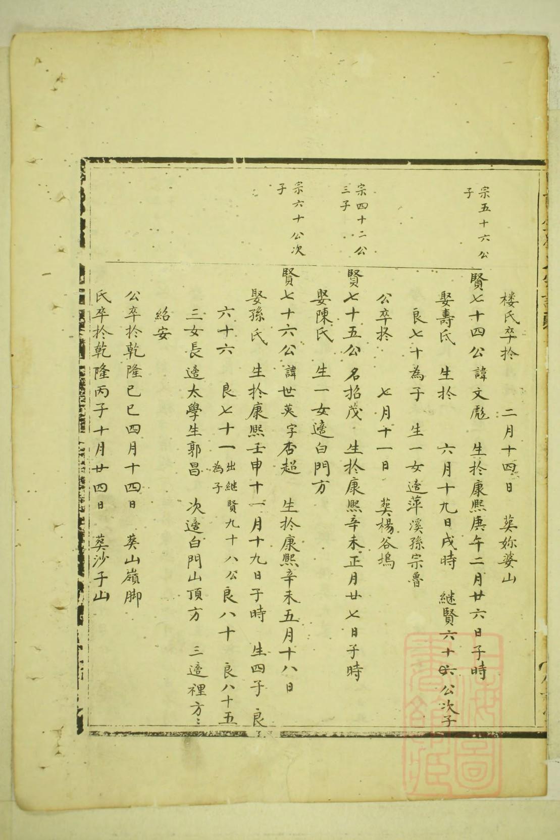 尚氏辈分表