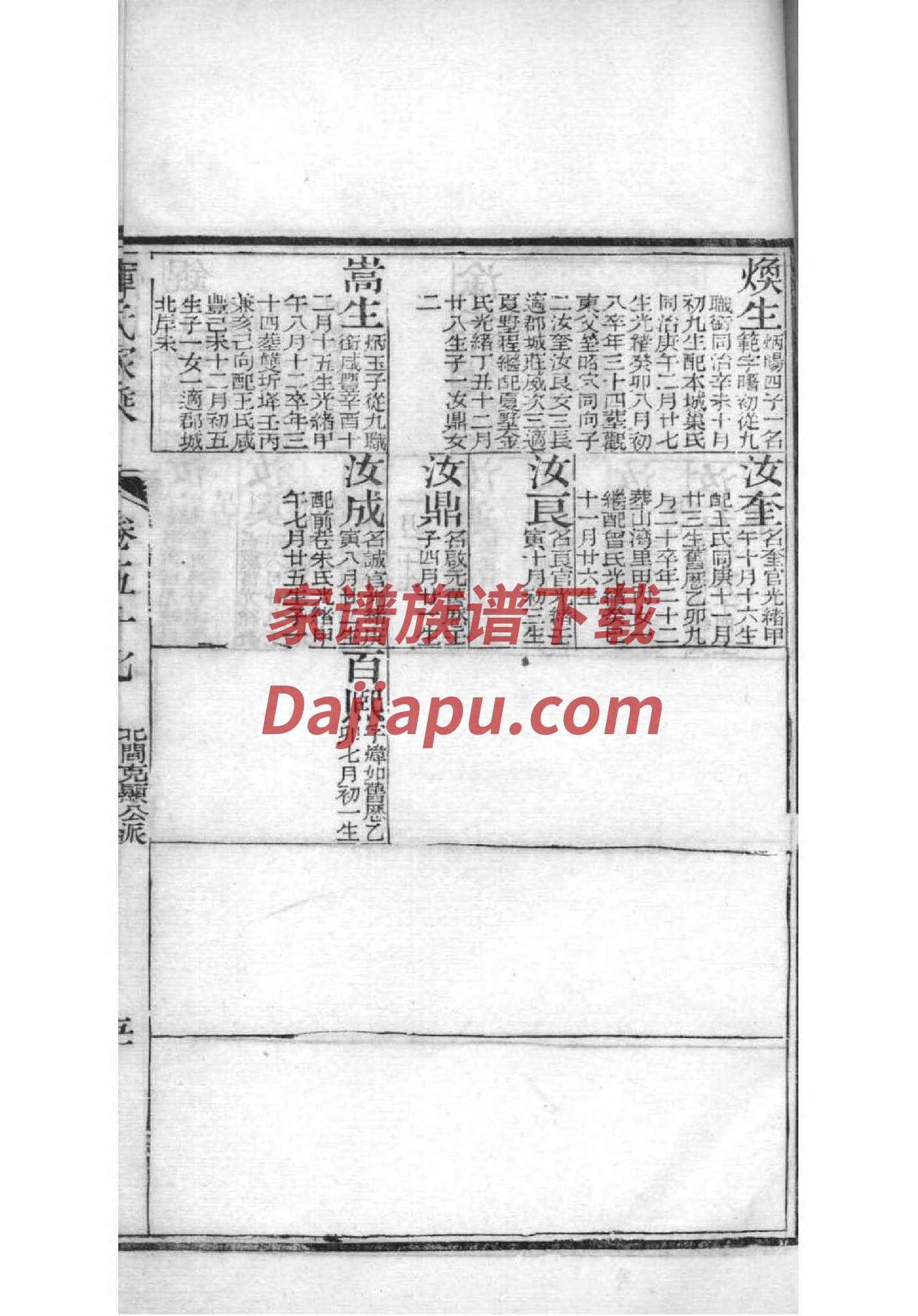 舄氏族谱在哪里看